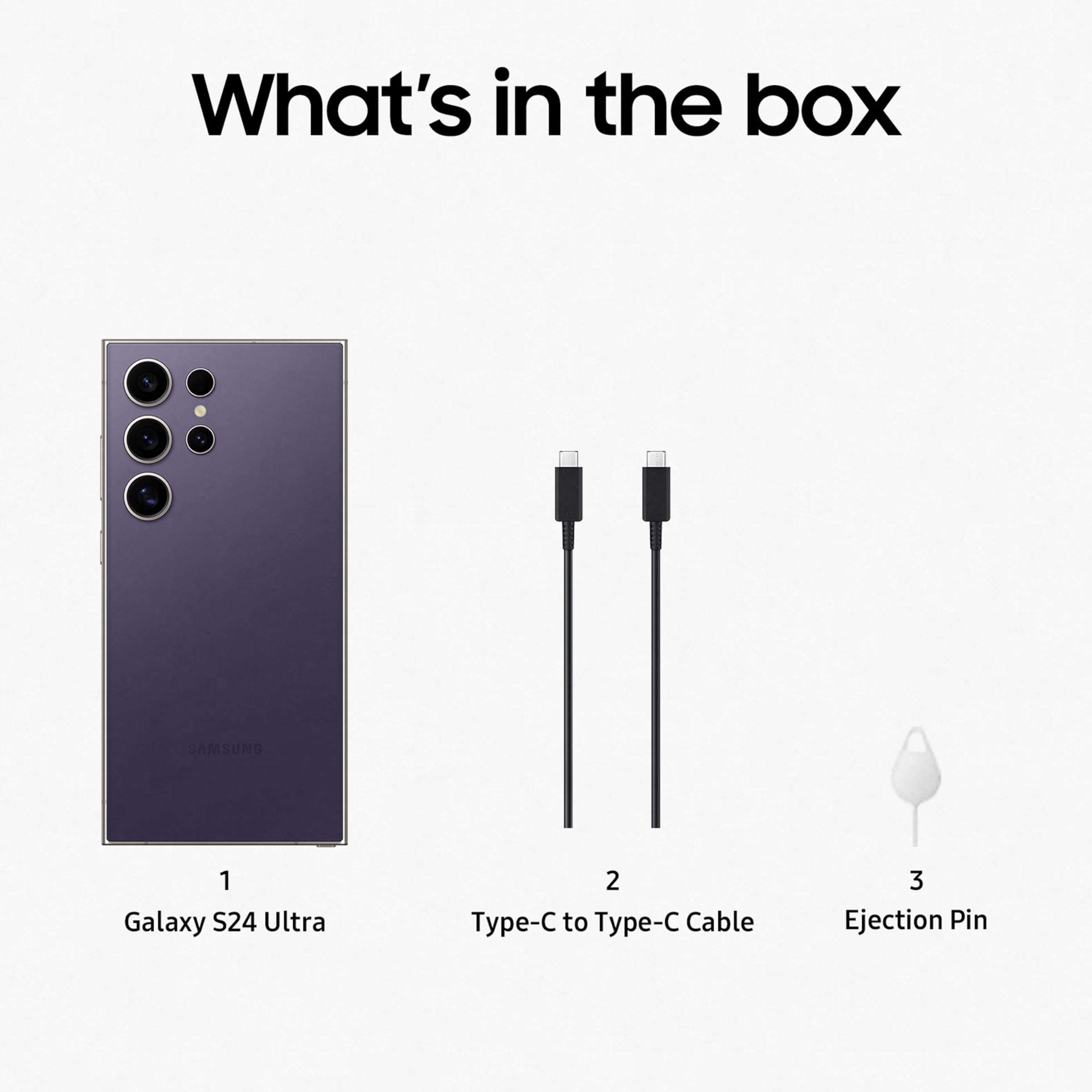 Samsung Galaxy S24 Ultra 5G AI Smartphone (Titanium Violet, 12GB, 256GB Storage) 5