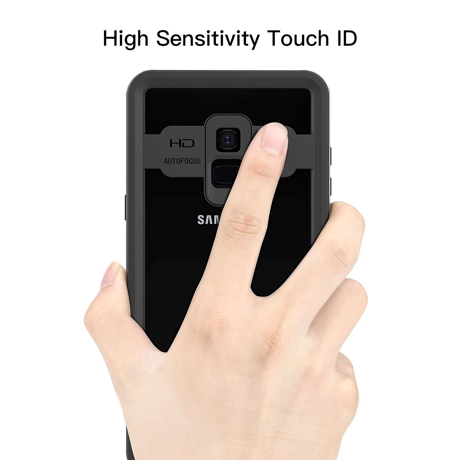 Samsung Galaxy S9 Waterproof Case, IP68 Waterproof/Snowproof/Shockproof/Dirtproof, Full-Body Protective Case with Built-in Screen Protector 6