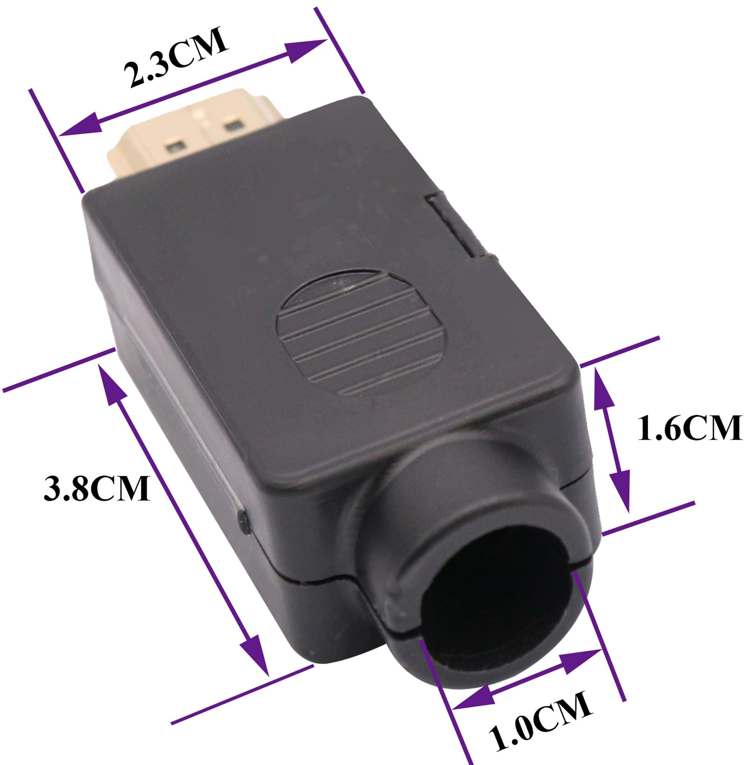 AAOTOKK HDMI Screw Terminal Block Adapter Gold Plated HDMI Male to 20 Pin/Way Female Solderless Terminal Breakout Board Connector Signal Module with case (2Pcak/Male) 2