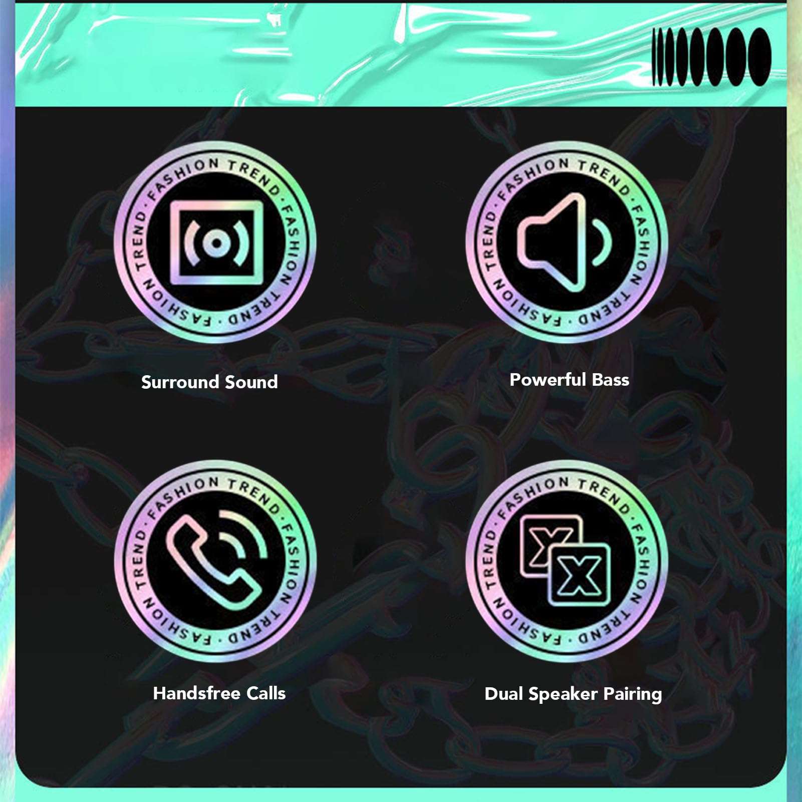 XUMIUZIY Mini Bluetooth Speaker, Desktop Speaker with Wire Less Stereo Pairing, Loud Sound & HiFi Stereo, IP54 Waterproof, Portable Bluetooth Speaker for Men, Women, Kids, Boys, Girls 3