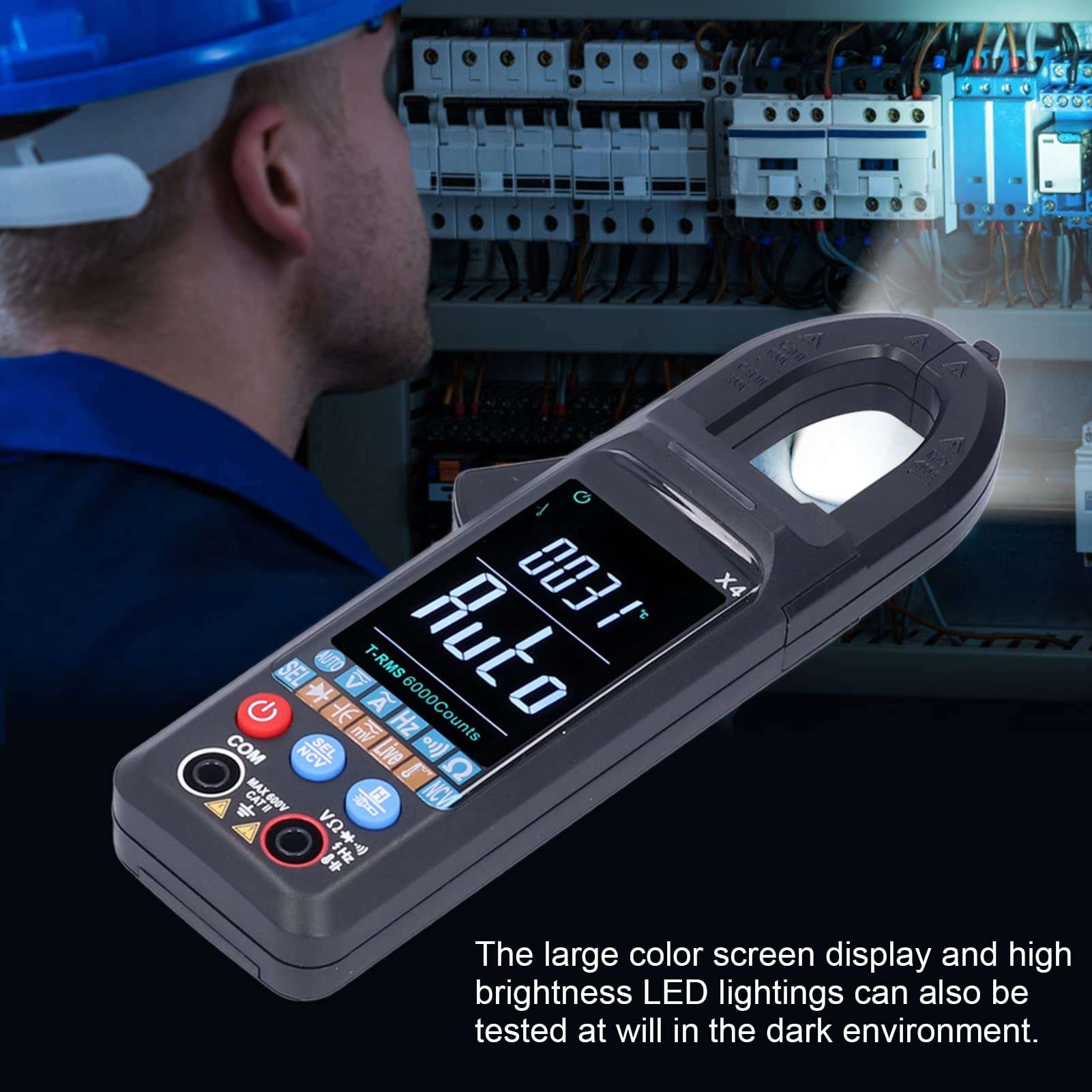 X4 AC Clamp Meter Color Screen Intelligent Voltage Tester for Factory Usage 5