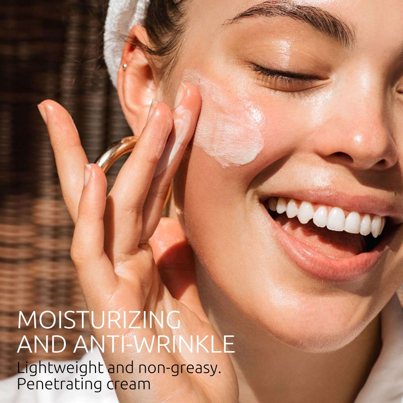 Retinol Cream for Face with Sodium Hyaluronate, Daily Hydration Anti-Aging Face Moisturizer Cream for Tightening Skin for Face, Neck, 50g 4