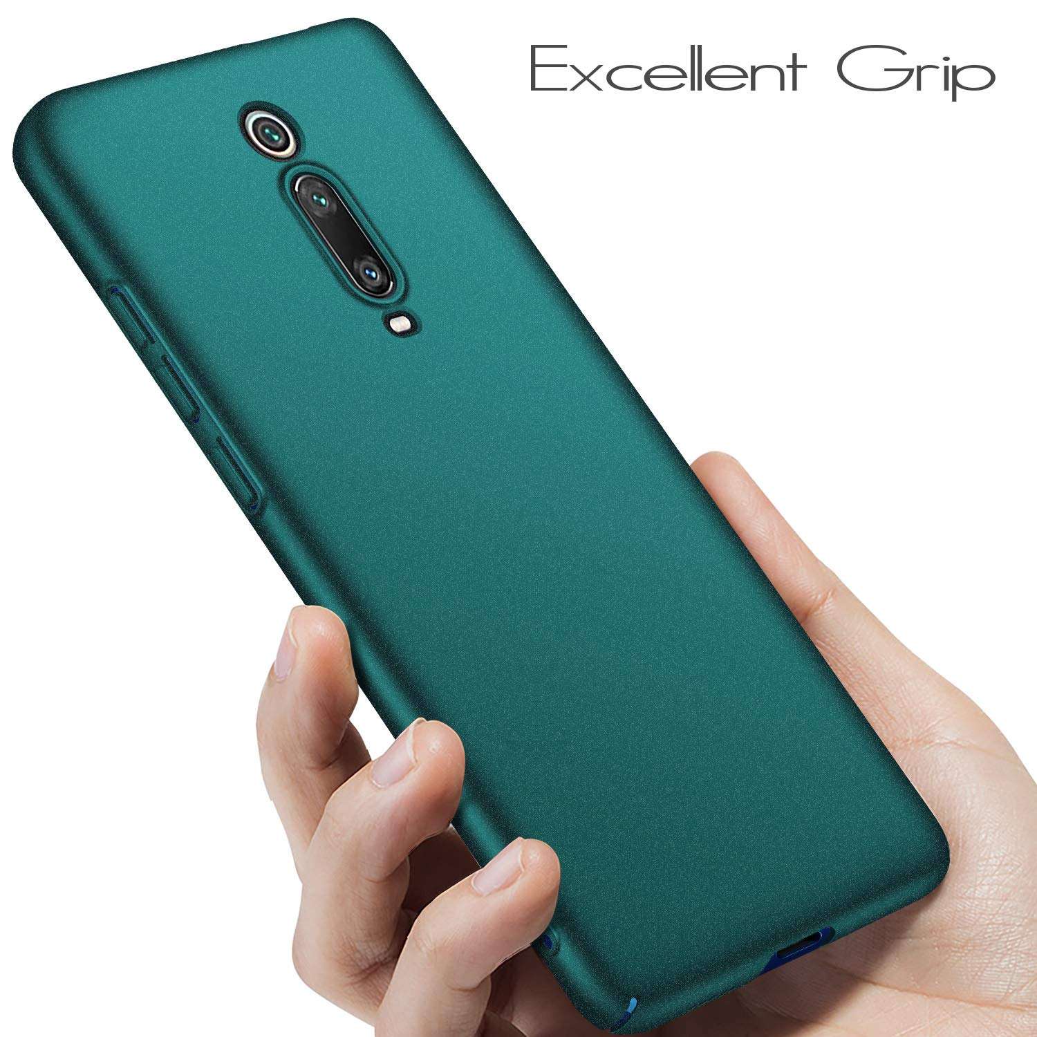 N+A Amosry Compatible with Xiaomi Mi 9T/9T Pro Case, Slim Case, Thin and Light, for Xiaomi Mi 9T/9T Pro (Green) 4