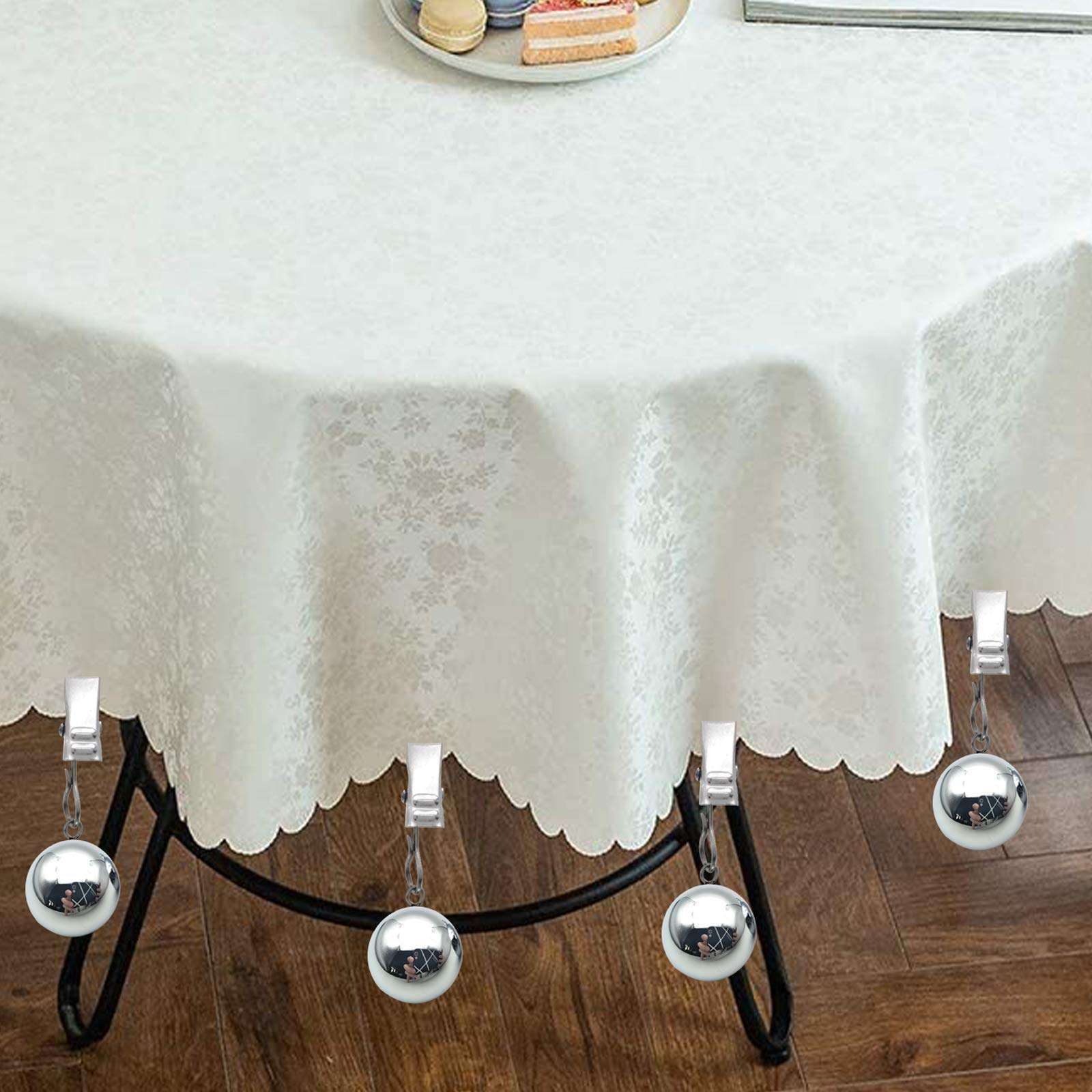 XILAOTOU 8 Pieces of Shower Curtain Weights, with a Total Weight of 0.65 pounds Heavy Premium Shower Curtain Clip Added Weights, with a 0.35 inch Thick Anti-Collision Rubber Sleeve 6