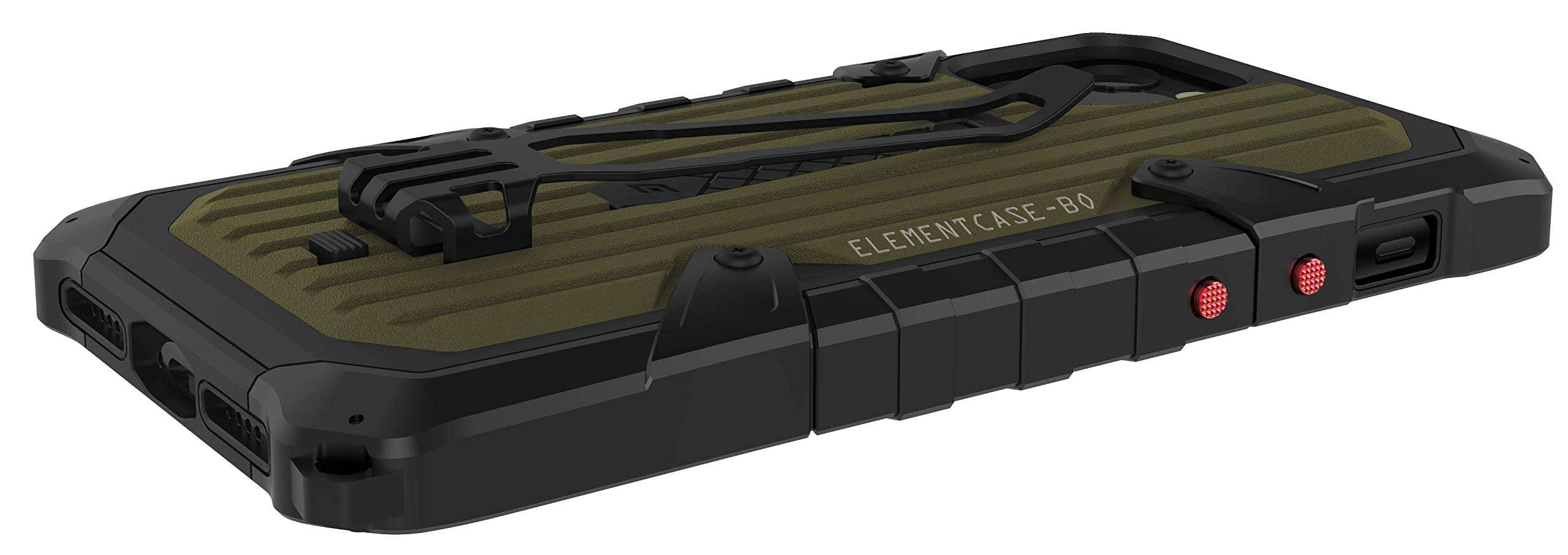 Element Case Black Ops Elite '19 for iPhone 11 Pro Max - Military-Grade Drop Protective Three-Layered Case Featuring Reinforced G10 Backplate, Integrated Kickstand, and Deep Pocket Clip - Olive Green 2
