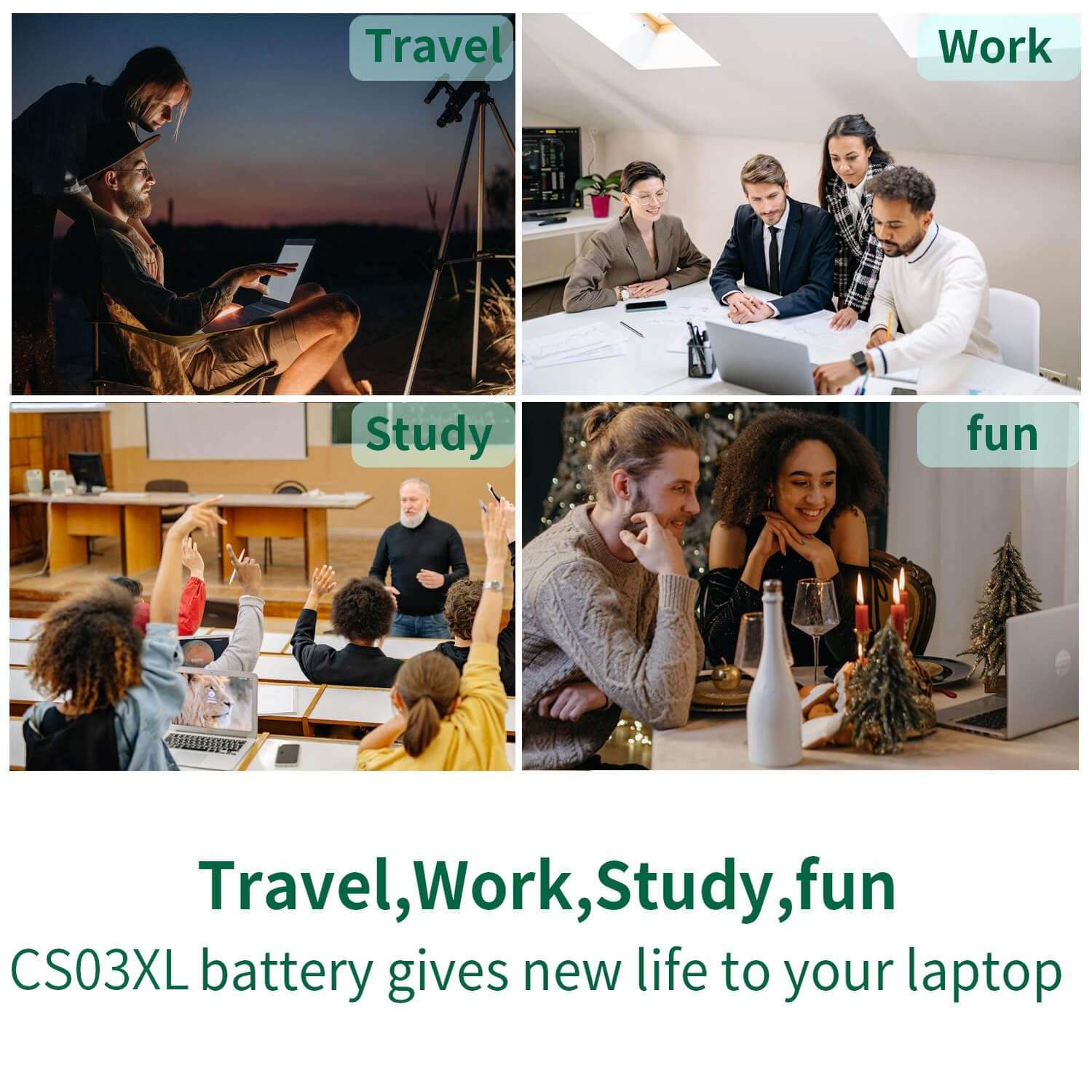 DMKAOLLK CS03XL Laptop Battery for HP EliteBook 840 850 755 745 G3 G4 ZBook 15u G3 G4 Series 800513-001 800231-1C1 800513-001 CS03 CS03046XL HSTNN-IB6Y HSTNN-UB6S HSTNN-I33C-4 5