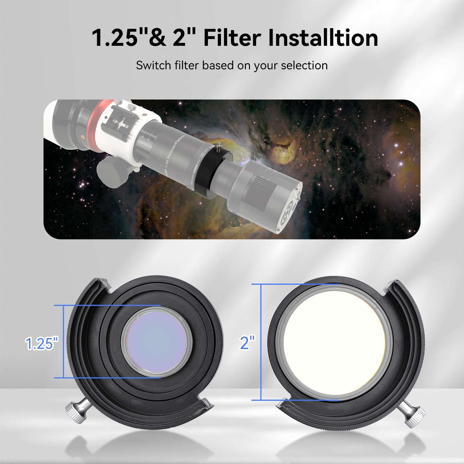 SVBONY SV226 Telescope Filter Drawer Bundle with SV605MC Cooled Camera, 9 Megapixel CMOS Cooled Monochrome Astronomy Camera for Deep Sky Astrophotography 5