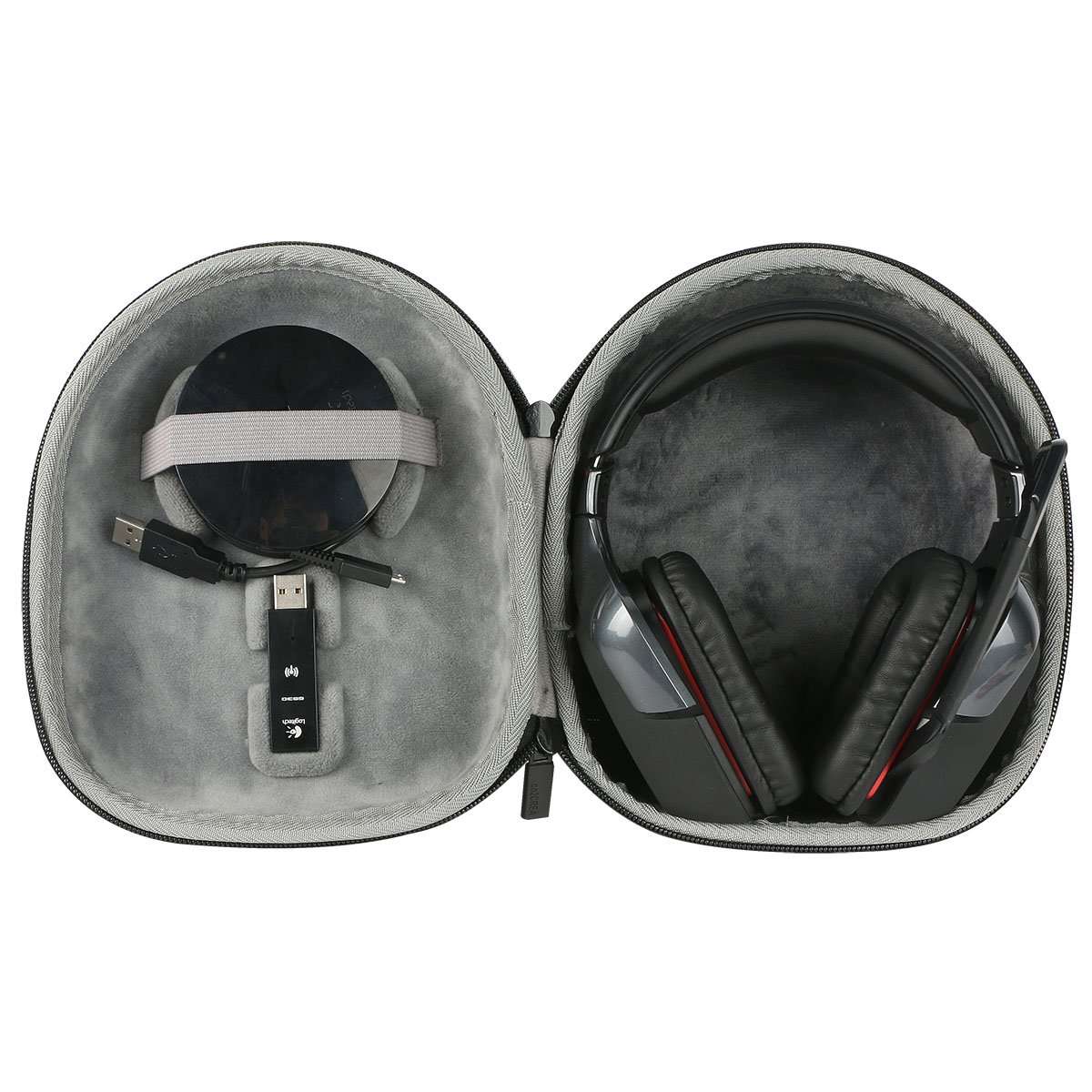 co2CREA Hard Case for Logitech G933 Headphone + RK RK61 60% Gaming Keyboard 2