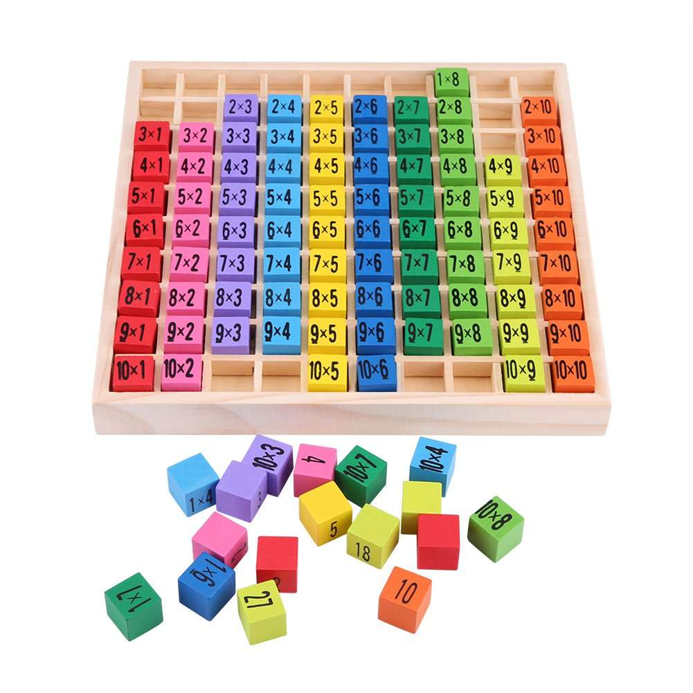 Demeras Sorting Counting Learning Toys, Intelligence Wooden Puzzle Toy Early Education Mathematics Puzzle Puzzle Toy for Education for Students 3