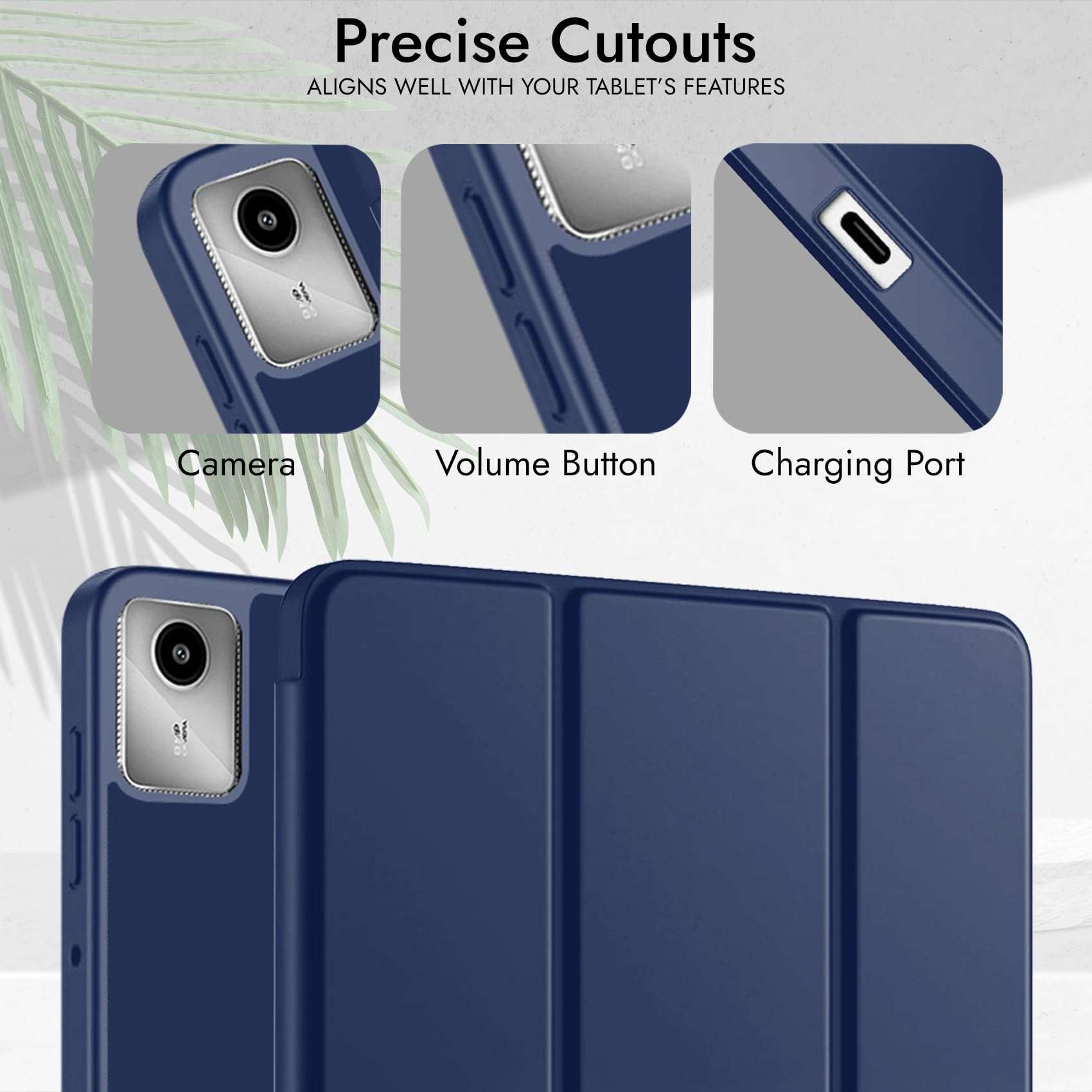 Robustrion Cover for Lenovo Tab M11 Cover Case, Flip Cover with Pencil Holder for Lenovo Tab M11 Tablet 11 inch [ Auto Sleep Wake Support] - Navy 6