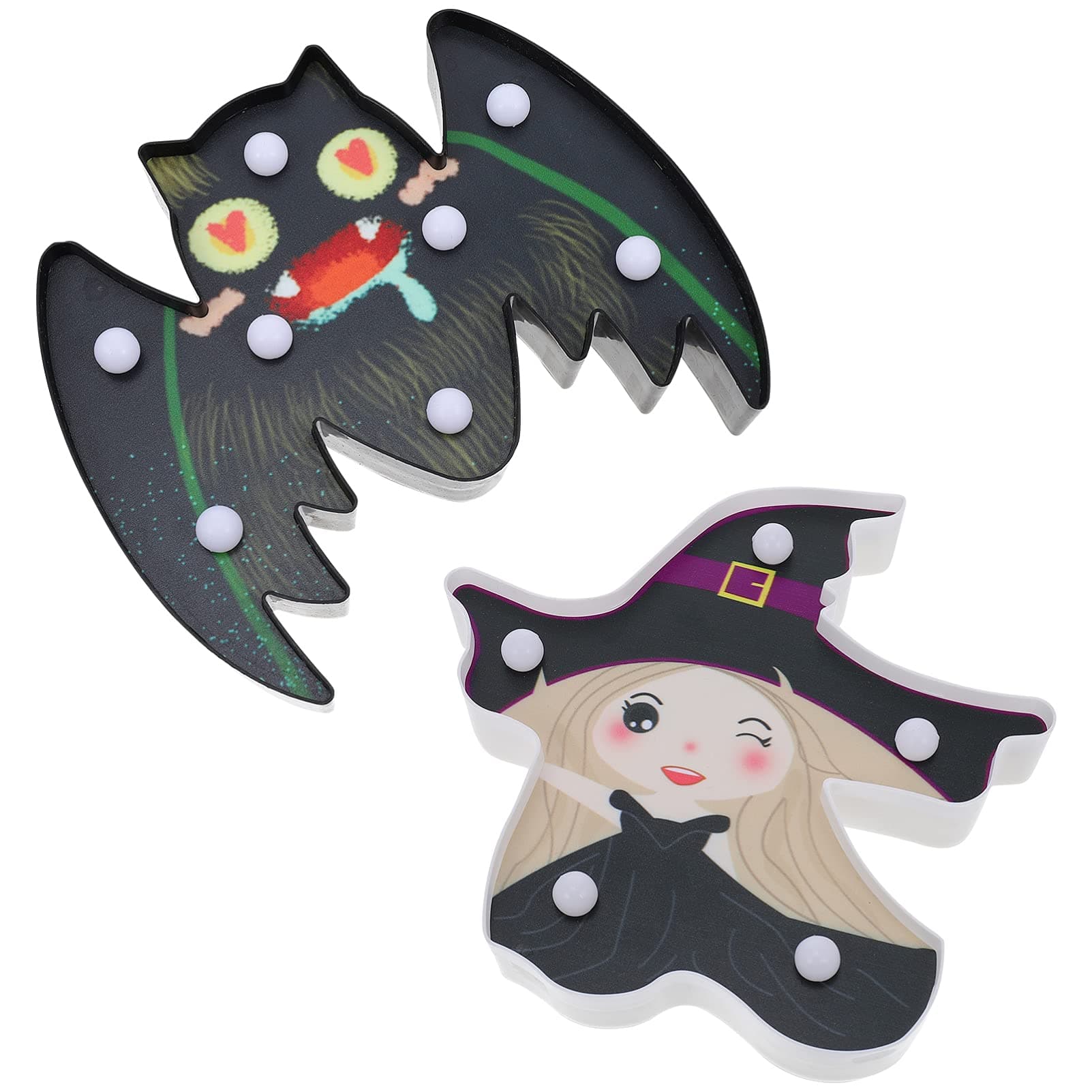 BESTOYARD 2PCS Happy Halloween Decoration Pumpkin Lamp LED Night Light Lamp Decor for Garden Home Yard Porch 1