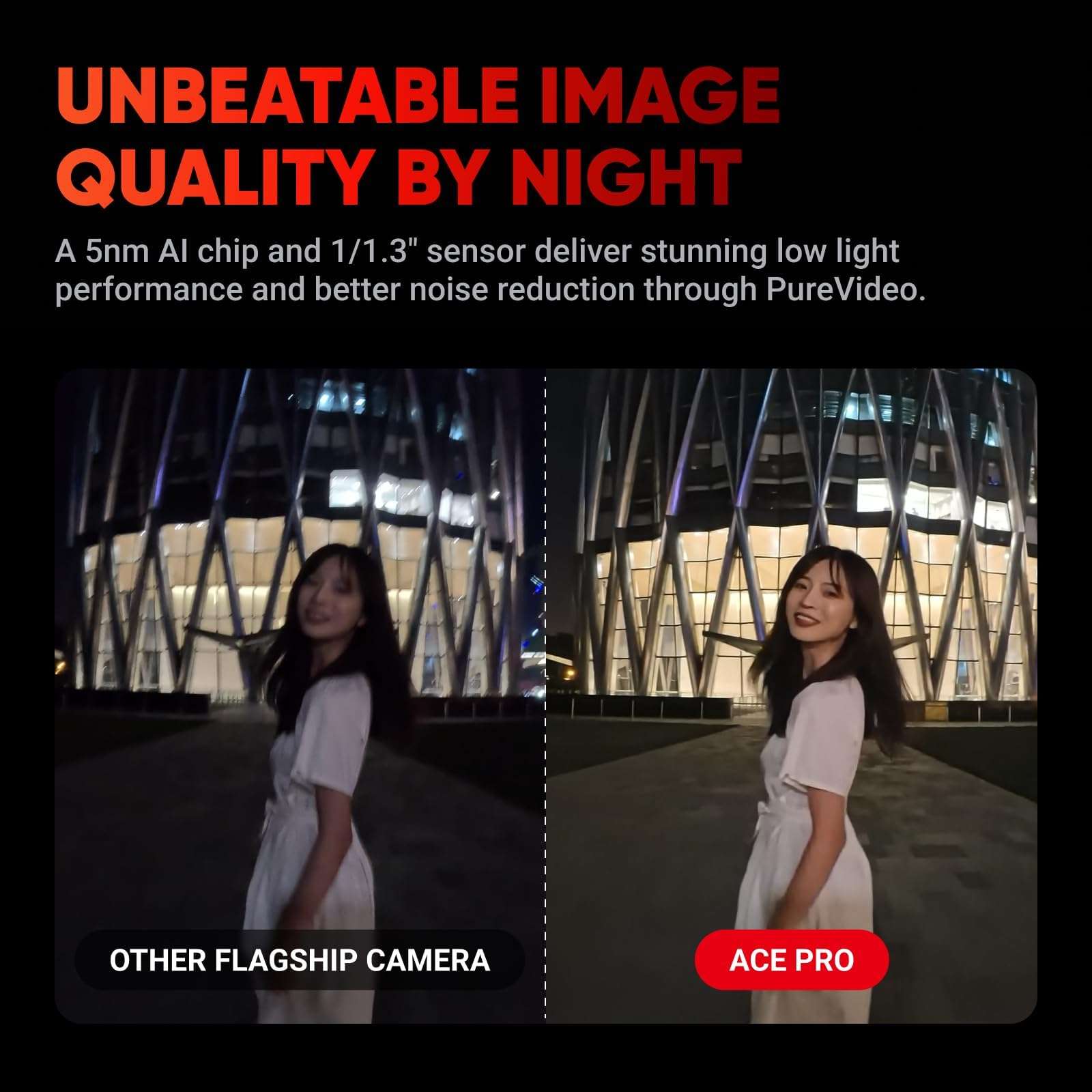 insta360 Ace Pro - 48 MP Waterproof Action Camera Co-Engineered with Leica, Flagship 1/1.3" Sensor and AI Noise Reduction for Unbeatable Image Quality, 4K120fps, 2.4" Flip Screen 5