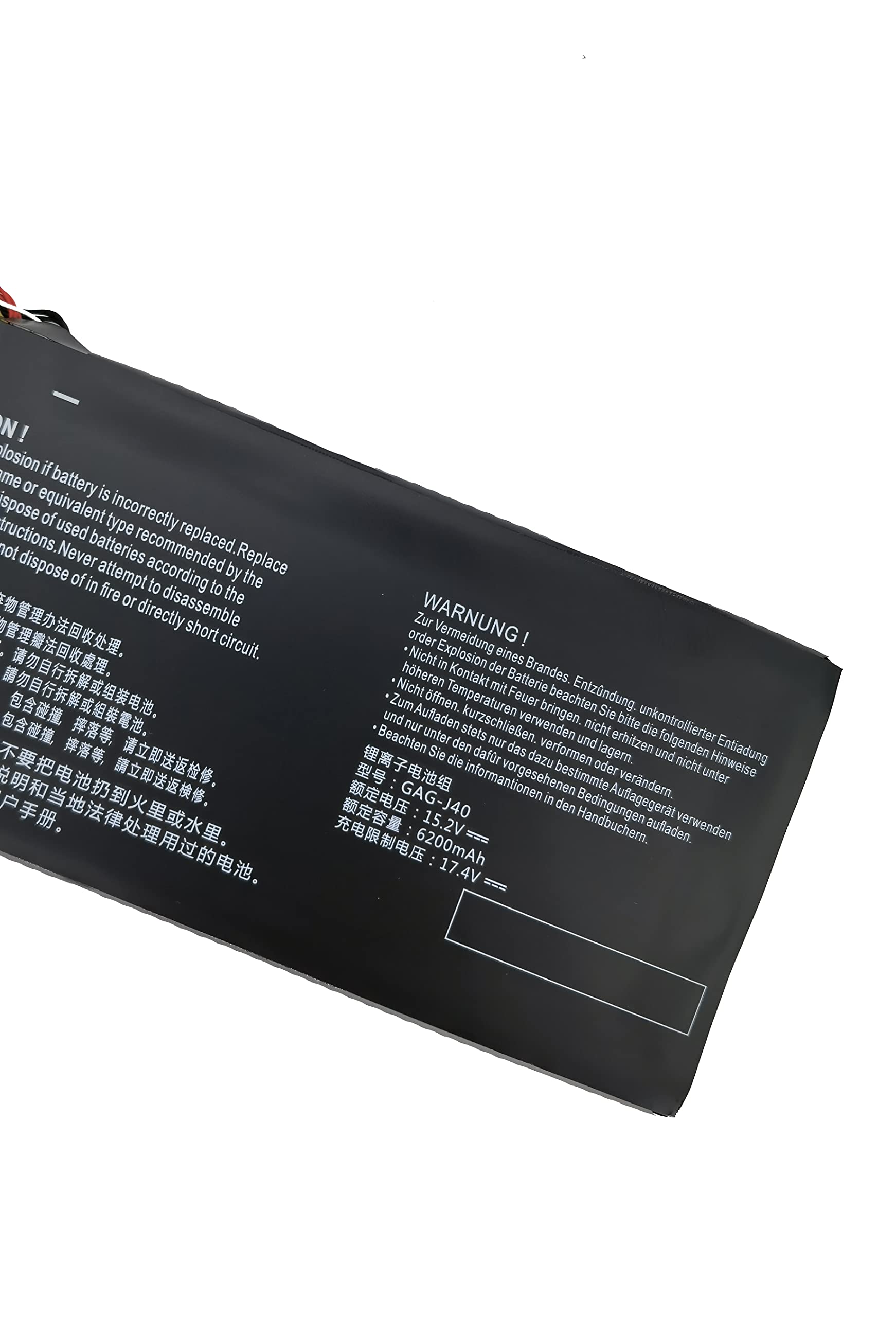 Fully GAG-J40 Replacement Laptop Battery Compatible with Gigabyte Aero 14 V7 K7 14-P64WV6 14-W-CF2 15 15X V8 15W 15-x9 Aorus X5 V6 V7 V8 X7 Dt V6 V7 V8 X9 Dt Series（Note-Connector interface is 29mm） 4