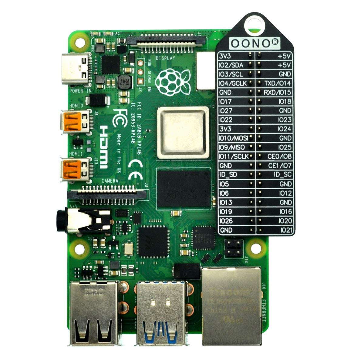 GPIO Name BCM wPi Pinout Reference Card for Raspberry Pi Model A+, B+, Zero, 2, 3, 3B+, 4B (Pack of 4pcs) 2