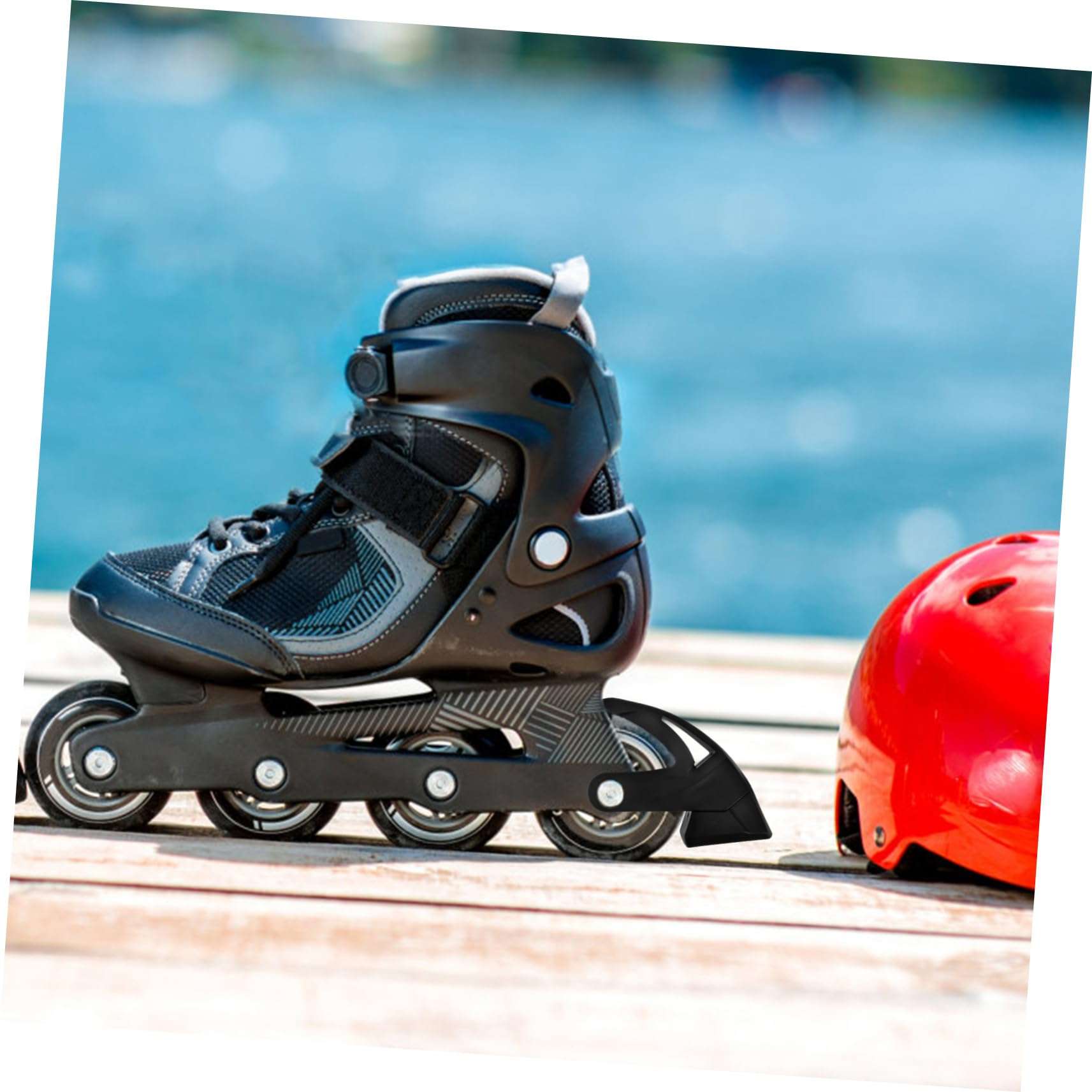 Toddmomy 1 Set Roller Brake Device Roller Skating Accessories Roller Skate Accessories Brakes Skates Portable Skate Stopper Universal Inline Skate Brake Major Brake Frame Brake Pads Limiter 4