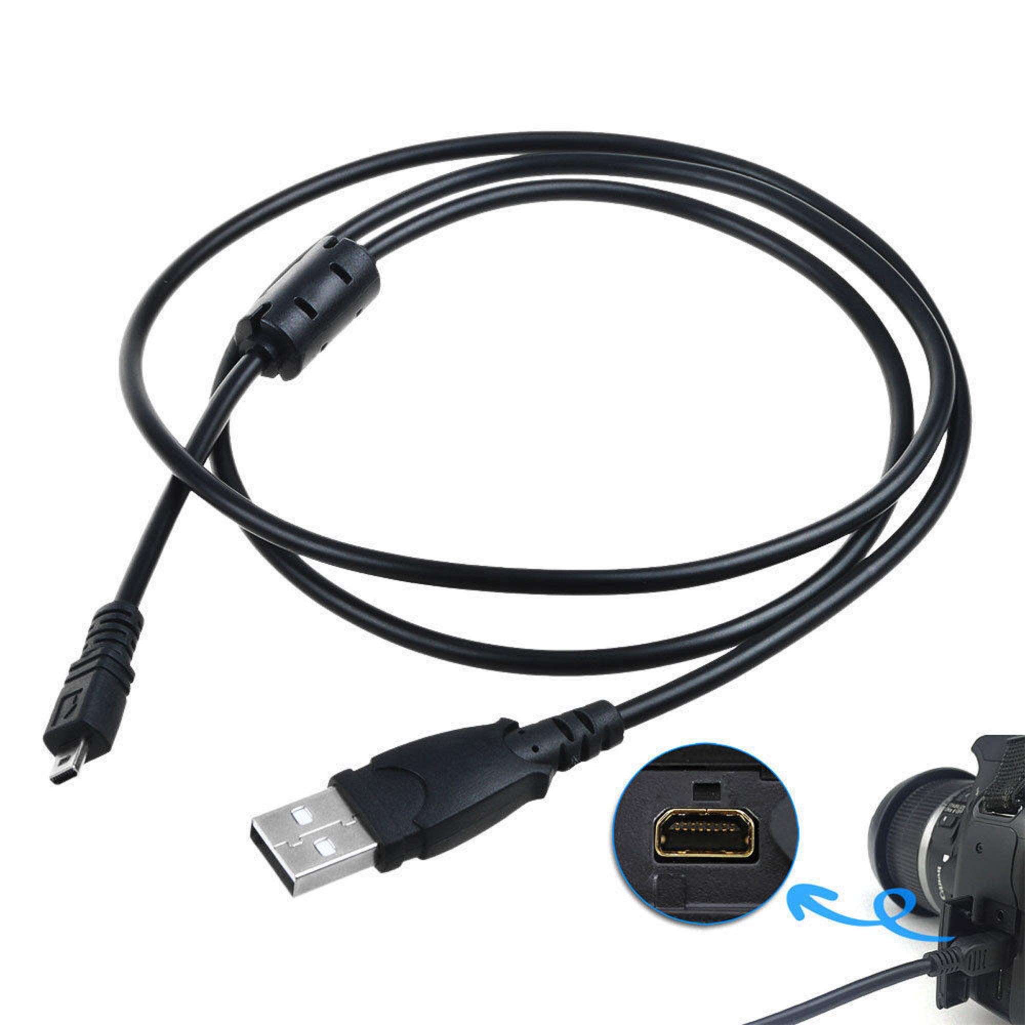 Digipartspower USB PC Battery Charger +Data SYNC Cable Cord Lead for Nikon Coolpix S5200 Camera 3
