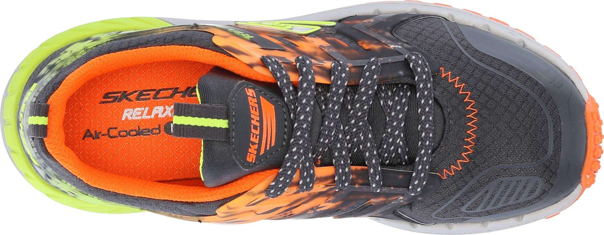 Skechers Kids Boy's Hyperjolt 2.0 97820L (Little Kid/Big Kid) Charcoal/Orange 1.5 Little Kid 3