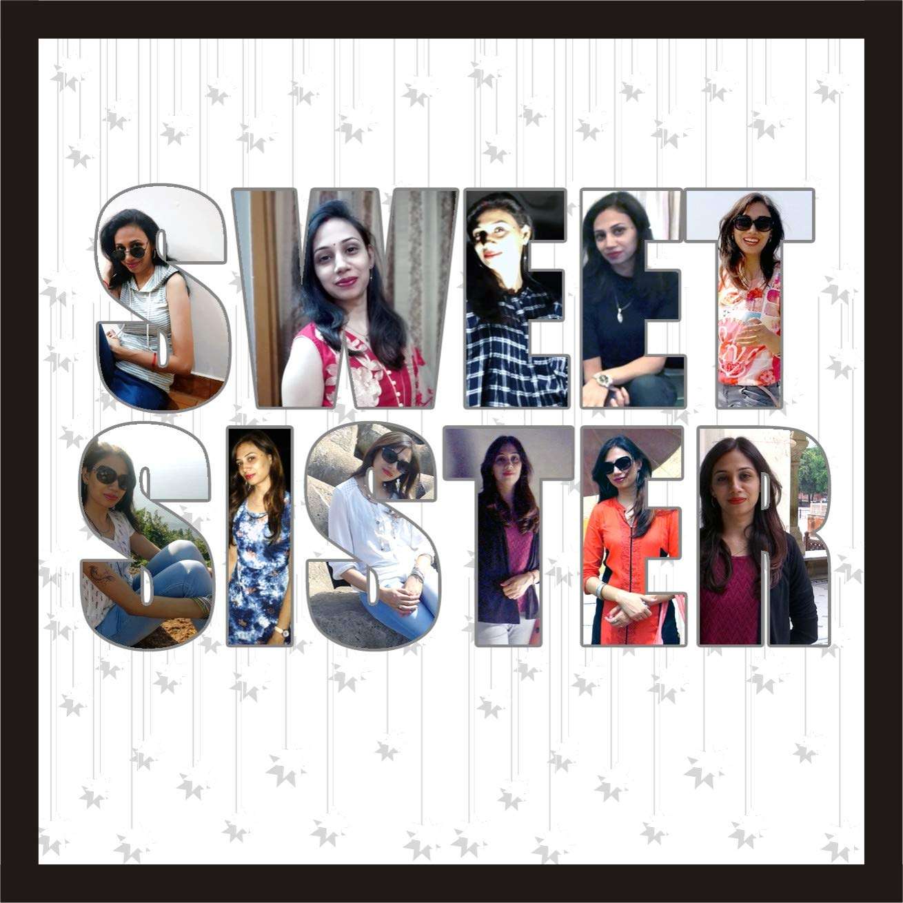 Express-O-Board Personalised Rakshabandhan Gift for Sister Photo Frame (12 In x 12 In) 1