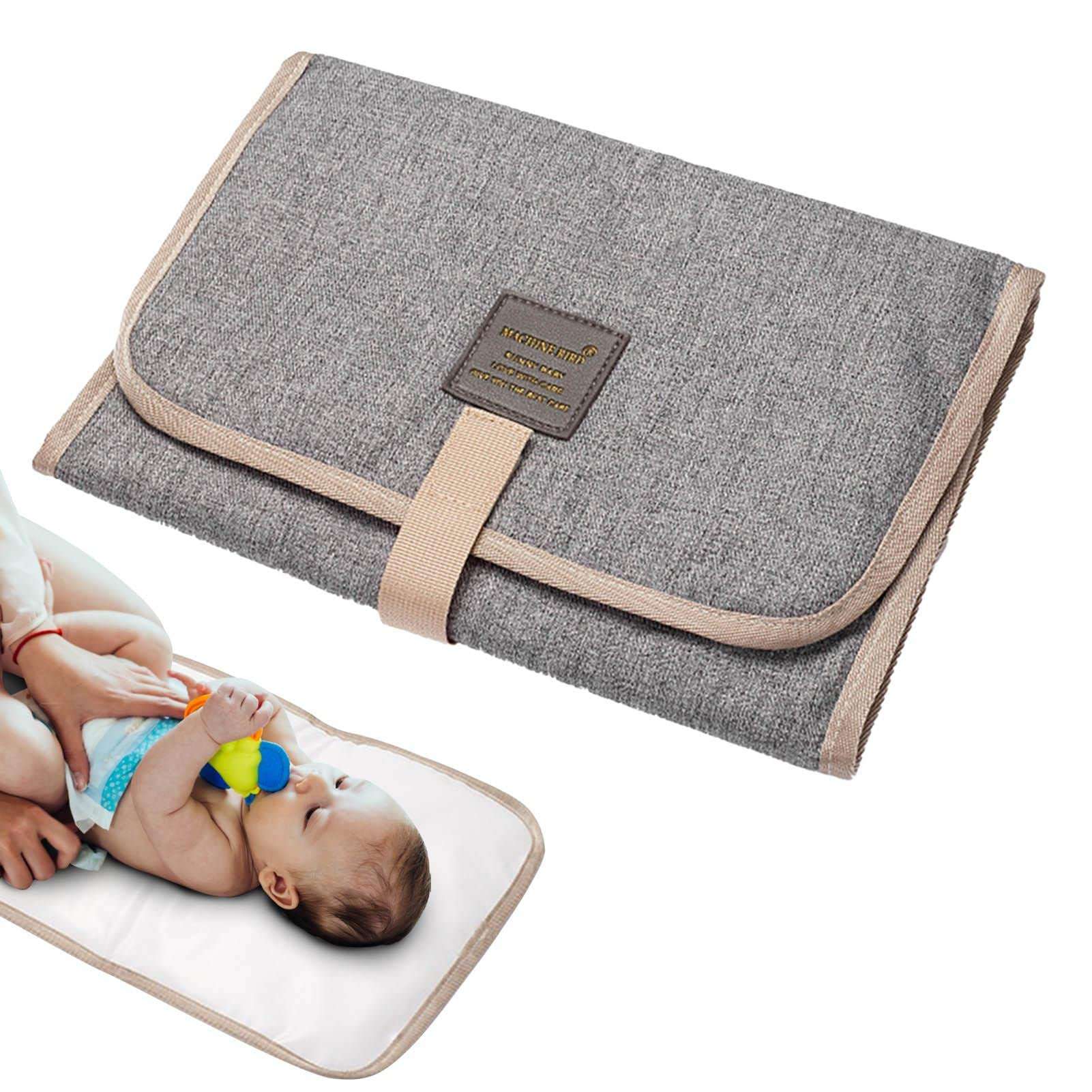 Foldable Changing Pad, Foldable Portable Waterproof Comfortable Diaper Pad - Changing Pad with Magic Stickers for Outings Trips Journeys Tours 1