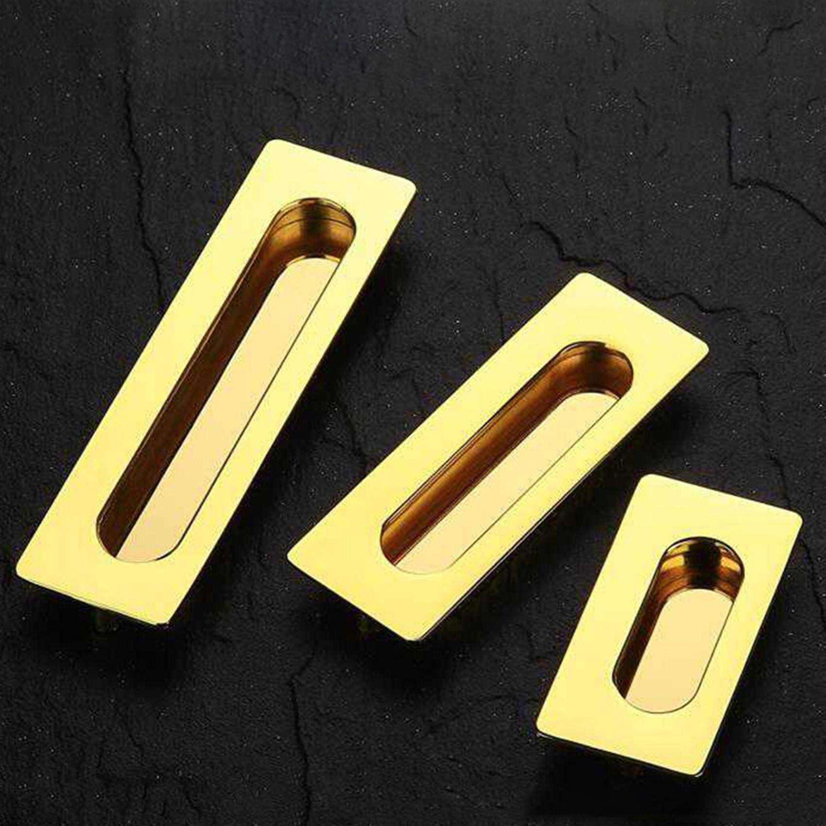 ploon Sliding Door Handles Door Handle for Drawers, Cupboards, Wardrobes, Dressing Tables,Drawing,3.78 inch 4