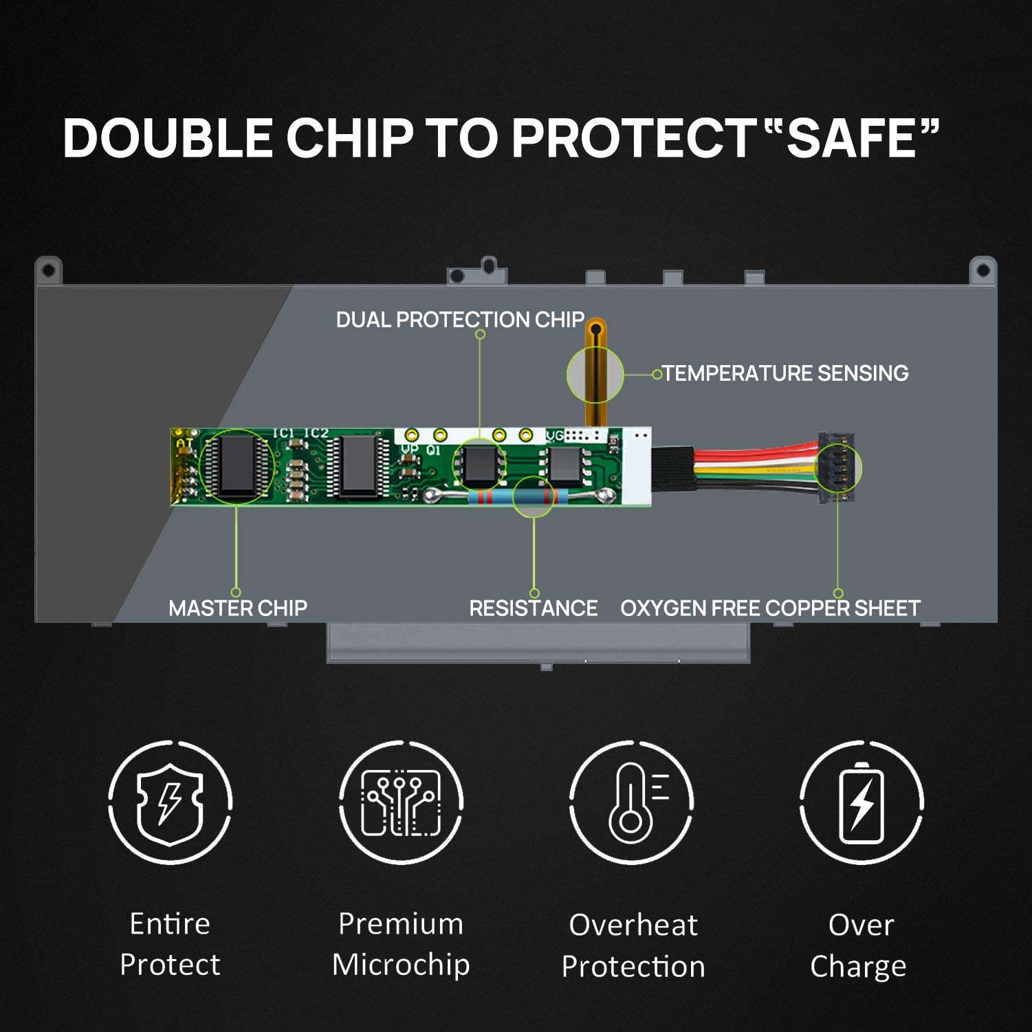 Fancy Buying J60J5 Laptop Battery Replacement for Dell Latitude E7270 P26S001 E7470 P61G001 Series Notebook 1W2Y2 01W2Y2 R1V85 451-BBSX 451-BBSY 451-BBSU MC34Y 242WD PDNM2 4