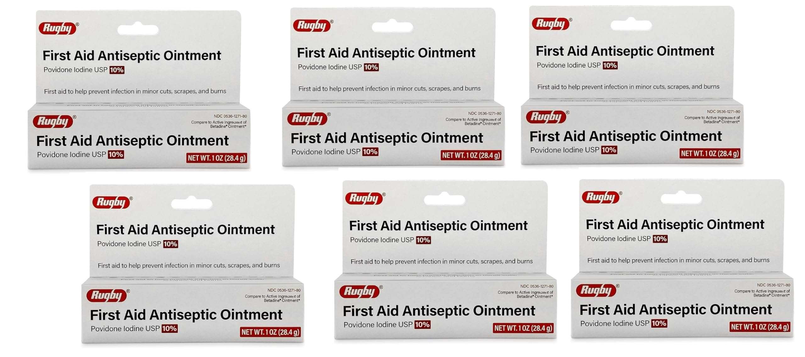 Povidone Iodine 10 % Generic for Betadine Ointment 1 oz. Tube Pack of 6 Tubes Total 6 oz. 1