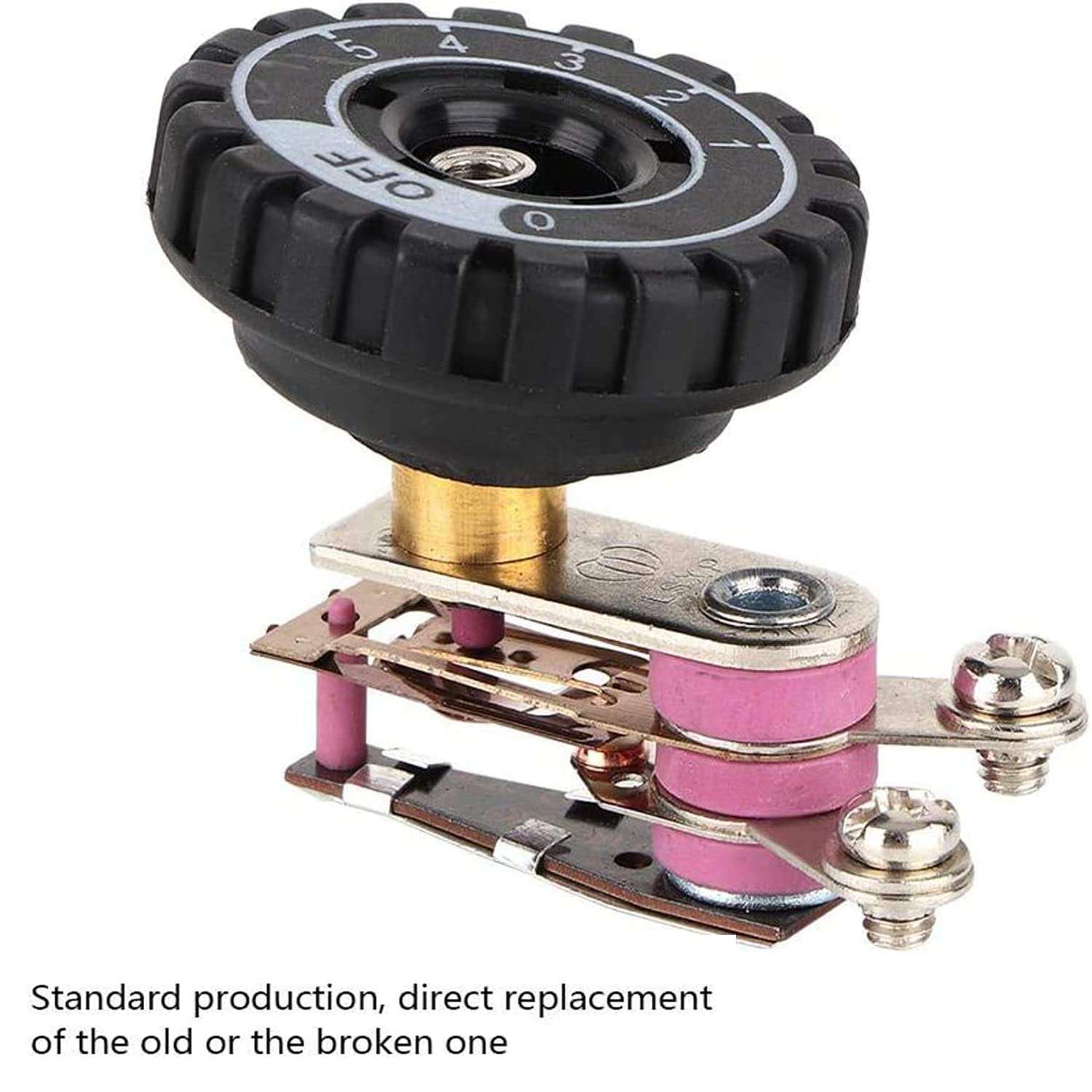 Jasol Thermostat Set for Silver Star Steam Iron Es-300L Electric Steam Iron Steam Iron Thermostat Thermal Controller, White,1 Set 6