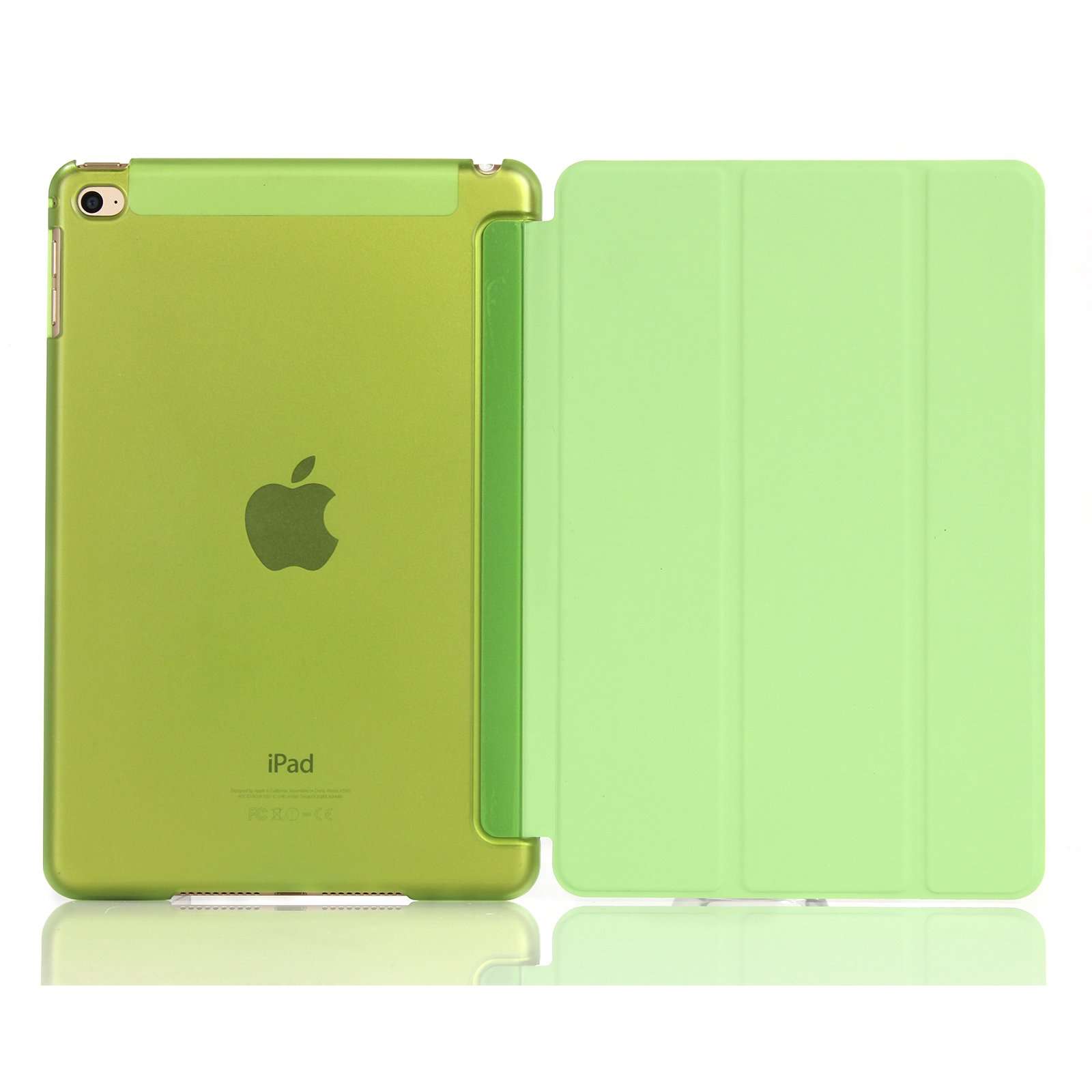 Tobo Mini 4 Case,Smart Cover Folded Ultra Thin Luxury Leather Protective Case for IPad Mini 4 (Green) TD-103CC 1