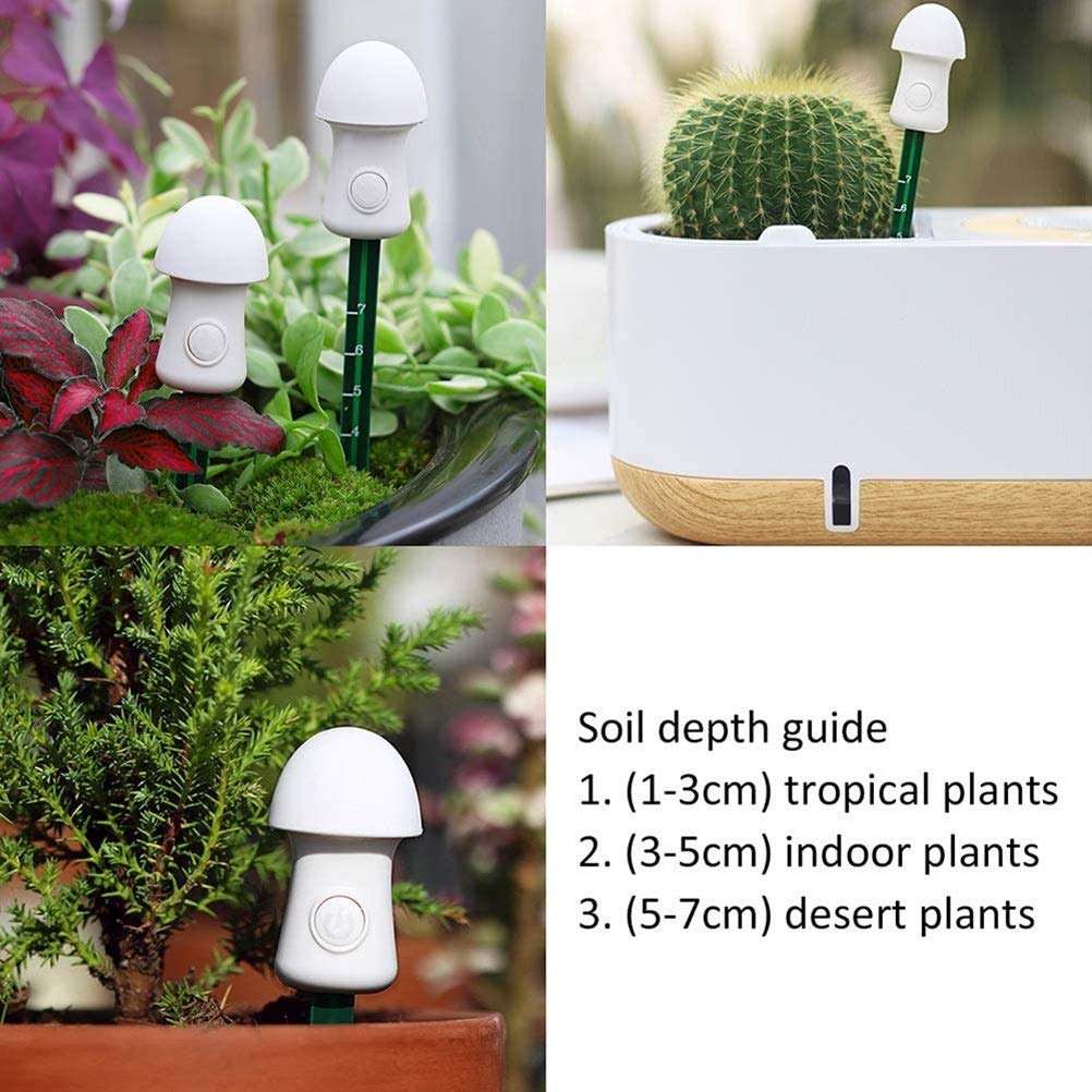 AGFXN - Bar Stools Soil Moisture Meter Watering Alarm, Plant Watering Alarm Water Tester for Planter Water Remind Warning (Color : Green) 2