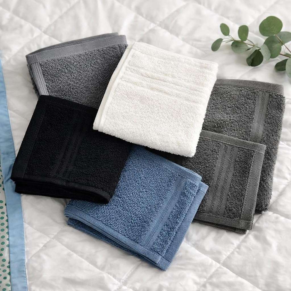 Premium Terry Cotton Face Towels Set of 3 – Super Soft, Quick Dry & Ultra Absorbent – for Home, Gym, Bathroom & Travel 6