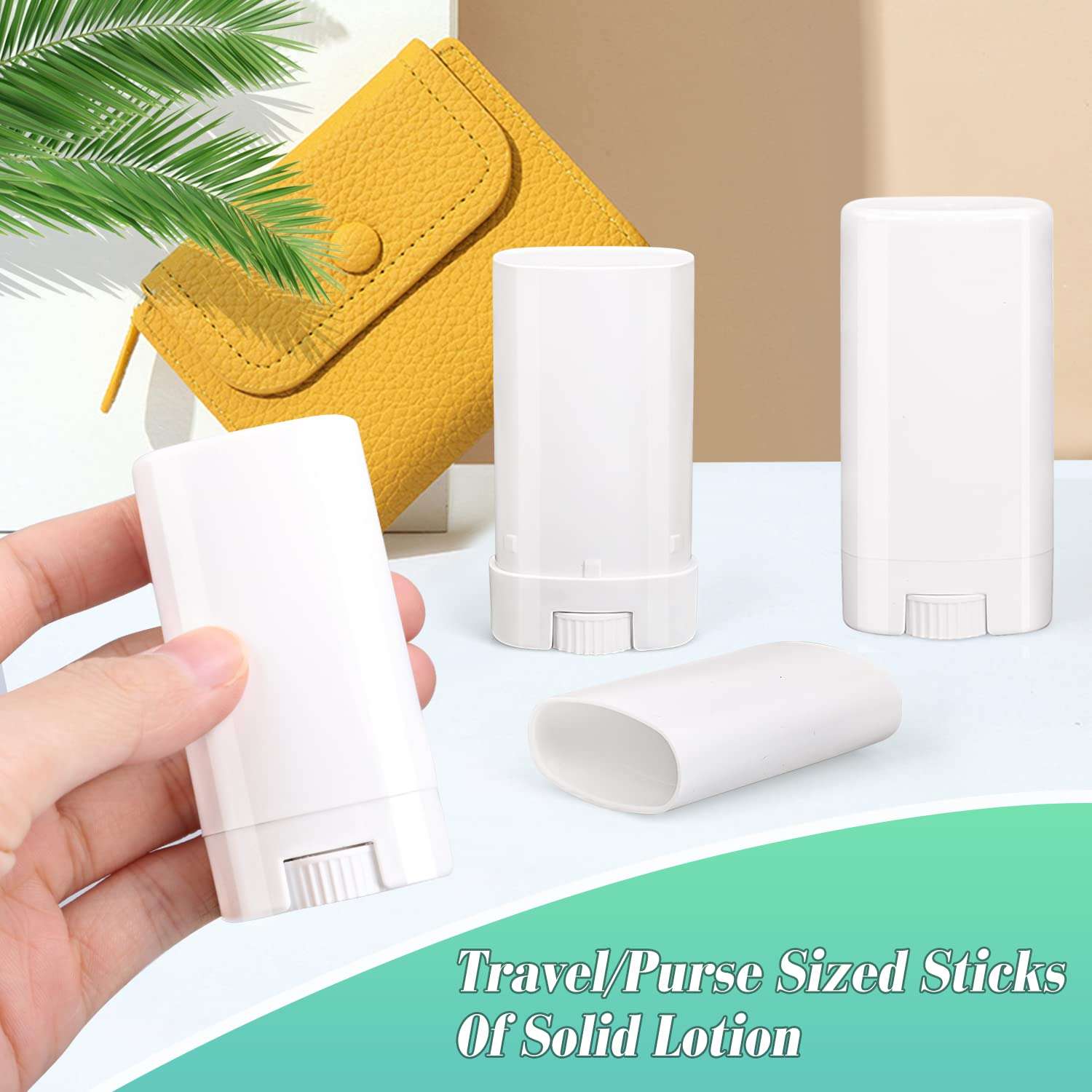 Furnido 15ml Travel Deodorant Containers,Top-Fill,Empty Plastic Oval Lip Balm Tubes for Chapstick,Lip Balm,Lotion Bar Sticks,Salve,Homemade Solid Lotion,Sample Size Deodorant-30 Pack,White 4