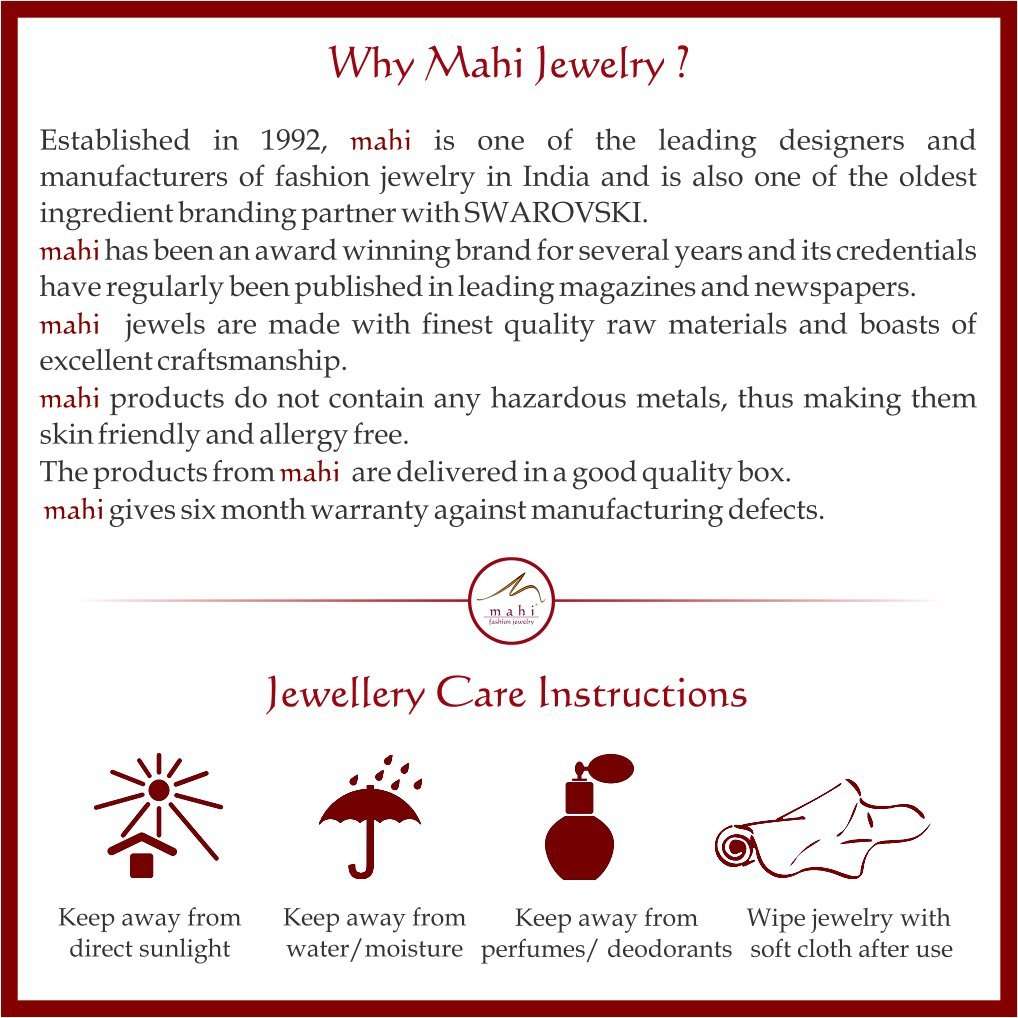 Mahi Rhodium Plated Wave Delight Ring With CZ Stones for Women FR1100078R10 3
