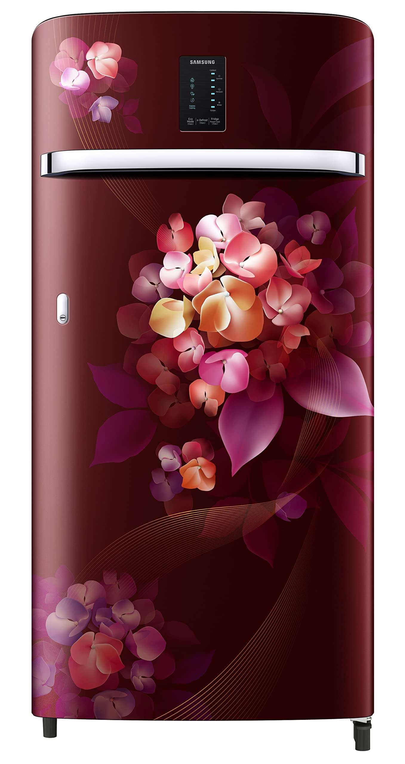 Samsung 189L 4 Star Inverter Direct-Cool Single Door Digi-Touch Refrigerator Appliance (RR21C2E24HT/HL,Hydrangea Plum) 2023 Model
