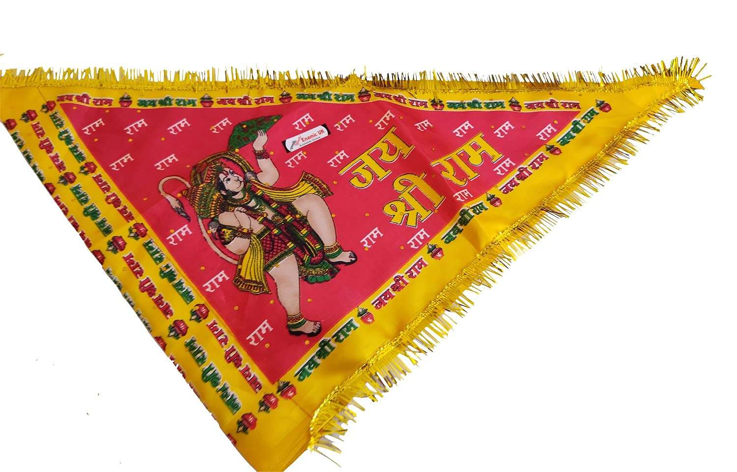 Enamic UK Hanuman Ji Flag/Jhanda Quality for/Home Normal Size || LK@9581 1