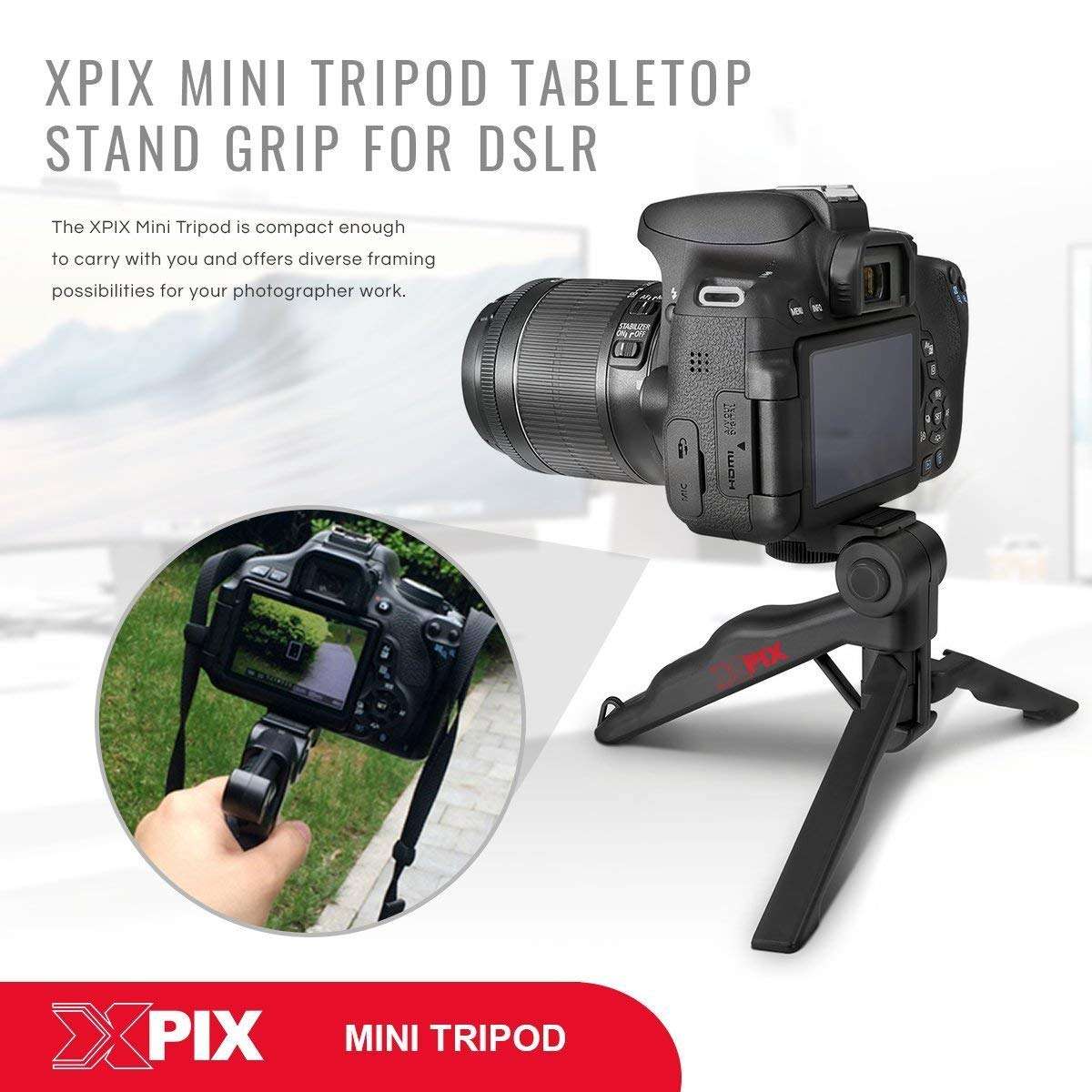 Canon EOS 77D for Dummies + Deluxe Accessory Bundle with Xpix Tripods, Lenses, Filters, 32GB, Premium DSLR Bag, Replacement Battery w/Charger, Complete Cleaning Kit, More 4