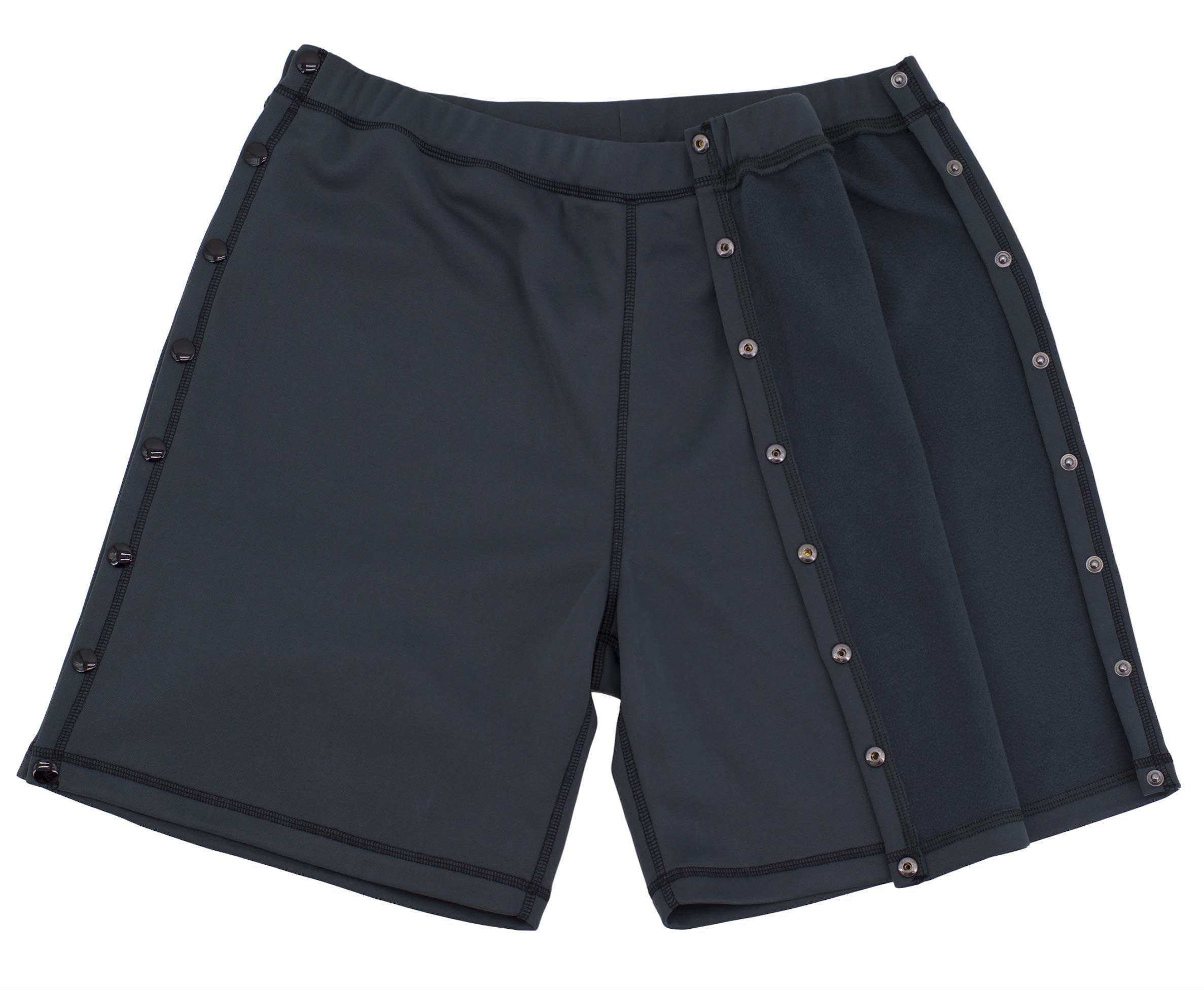 Post Surgery Tearaway Shorts - Men's - Women's - Unisex Sizing Grey XX-Large 1