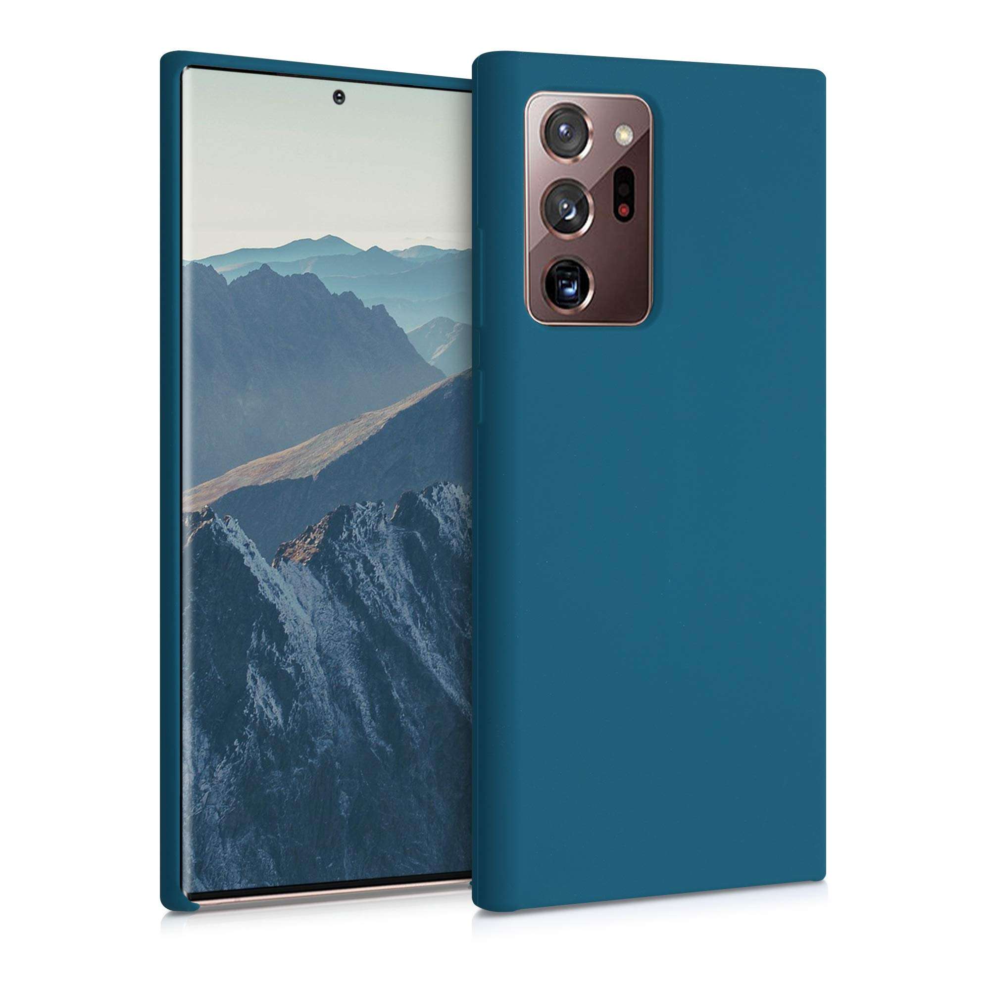 kwmobile TPU Silicone Case Compatible with Samsung Galaxy Note 20 Ultra - Case Slim Phone Cover with Soft Finish - Teal Matte 1