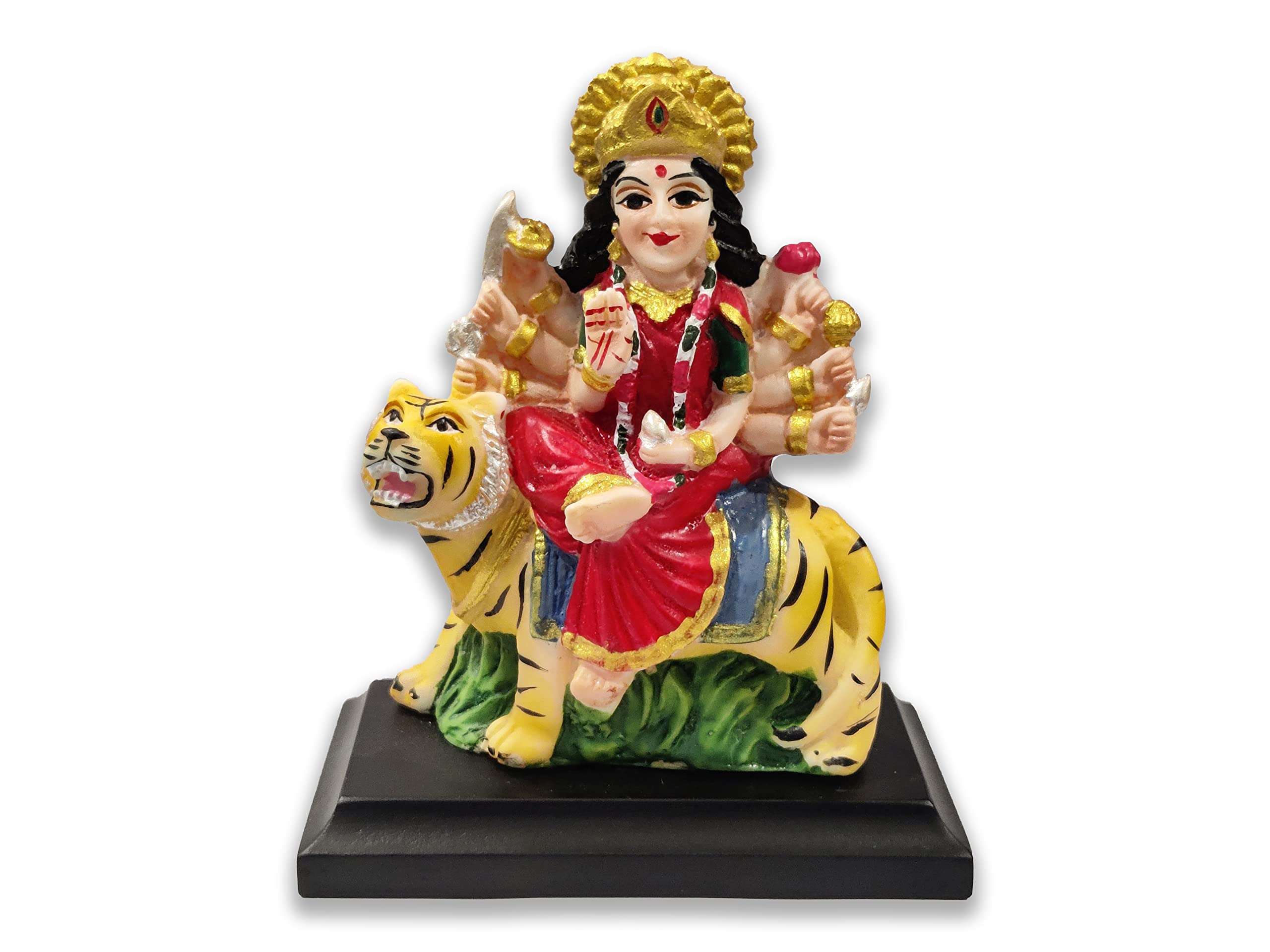 Auto Beast Sheravali MATA Idol for Car Dashboard, Home & Decor, Office Temple I Living Room I Guest Room I Sheravali MATA Statue for Car Dashboard 1