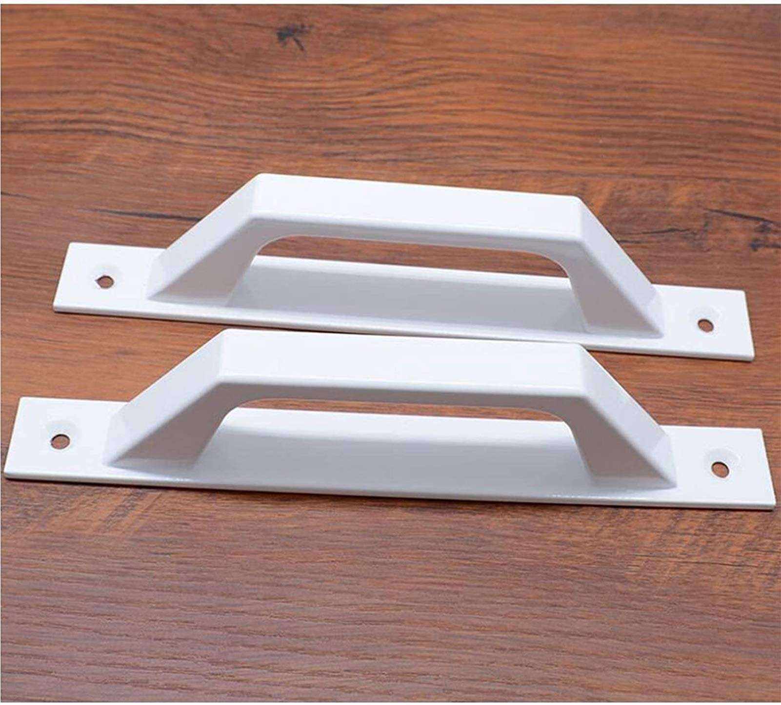 GIAOYAO 2 X Wooden Barn Sliding Door Handles 200 Mm High-Strength Aluminum Alloy Balcony Door Sliding Window Small Handle Room Door Handle(White) 1