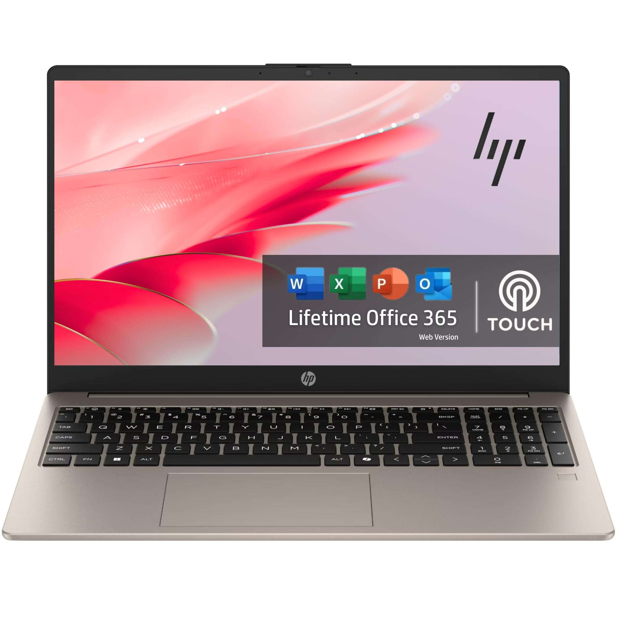 HP 15.6“ FHD Touchscreen Laptop with Office 365 for The Web, Intel 8-Core I3 (Beat i5-1155G7), 32GB RAM, 2TB SSD, Windows 11 w/o Mouse 1