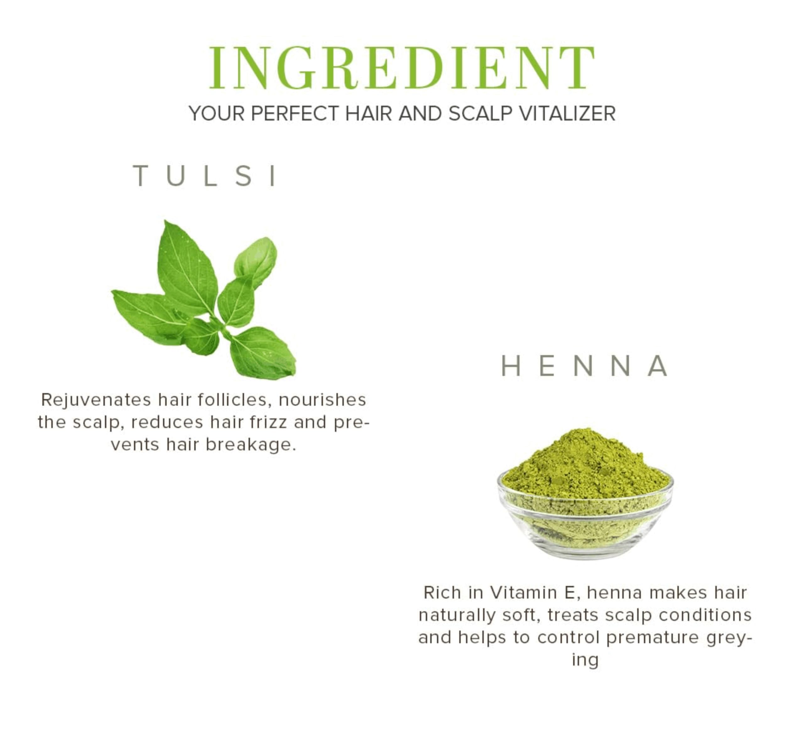 Khadi Heena Tulsi Shampoo – 100% Natural Herbal Cleanser for Hair Strength & Scalp Health – Controls Dandruff & Hair Fall – Sulfate-Free, Paraben-Free – 200ml 3