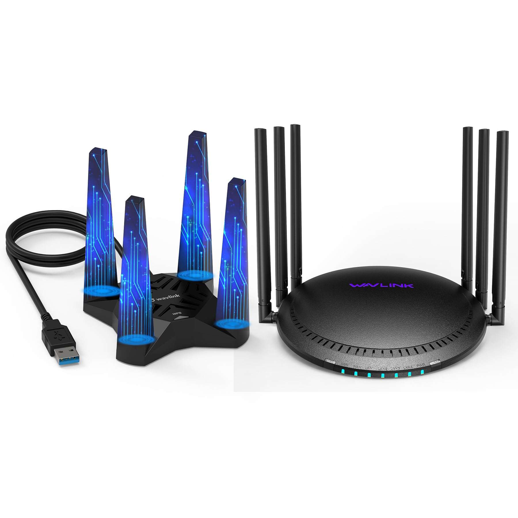 USB WiFi Adapter and WiFi Router Bundle 1