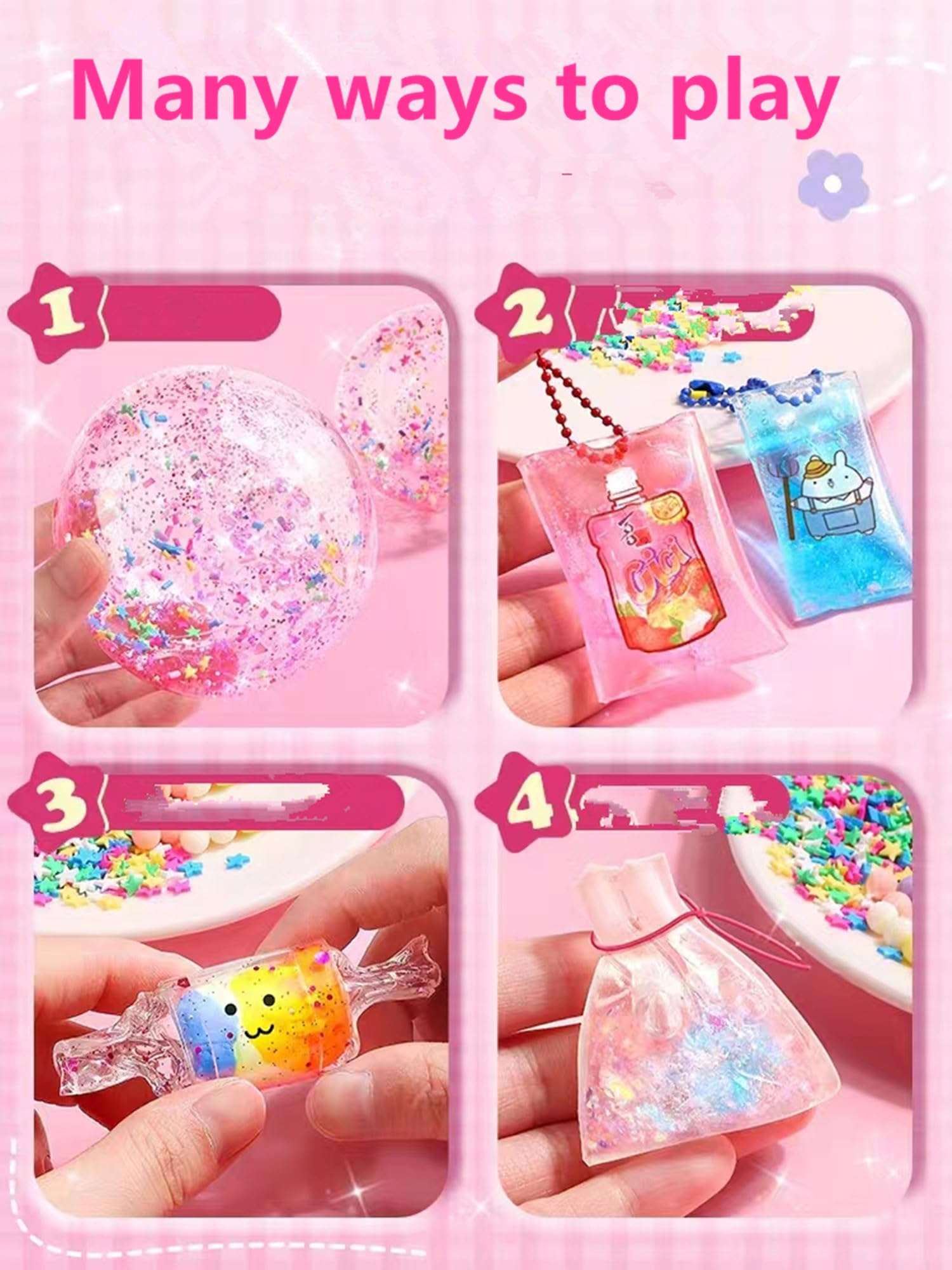 QIRANIYY Nano Tape Bubble Kit Nano Double Sided Adhesive Tape Bubbles Plastic Bubble DIY Craft Kit, Nano Tape Bubble Kit for Kids, Girls, Boys, 9.84Ft×2Pcs Clear Nano Tape DIY Kit 5