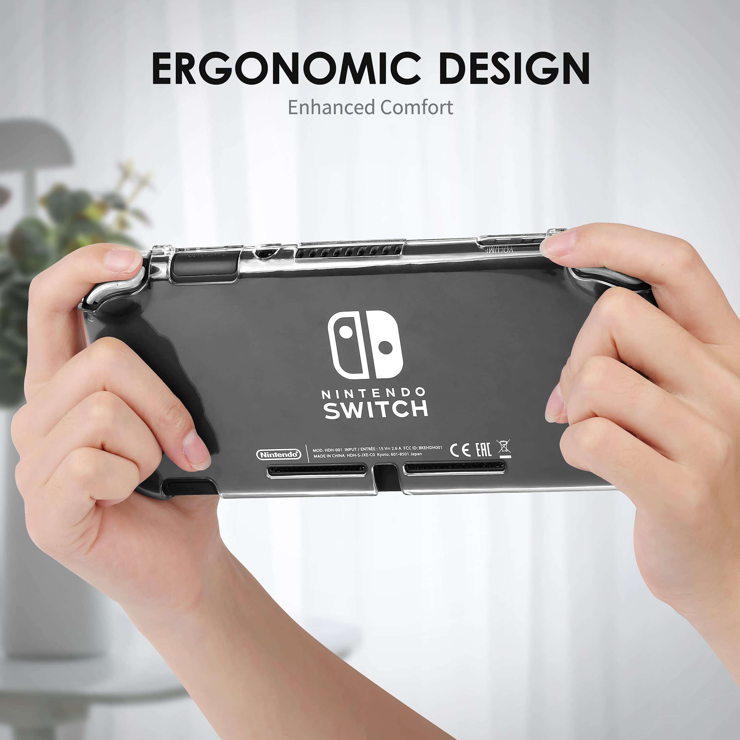 Nintendo Switch Lite Case Xforten Clear Protective Case Cover for Nintendo Switch Lite, HD Clear Case with a Screen Protector 5