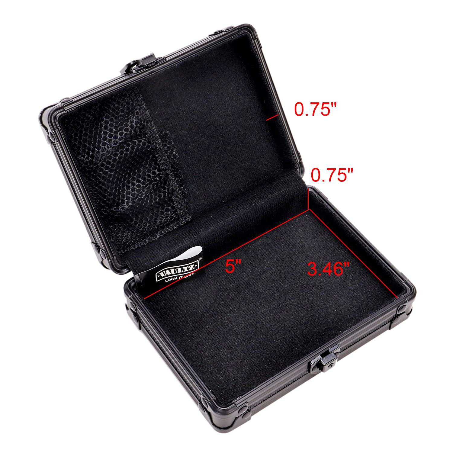 Vaultz Locking Mini Utility Box, 1.75 x 4.5 x 5.75 Inches, Tactical Black (VZ03488) 6