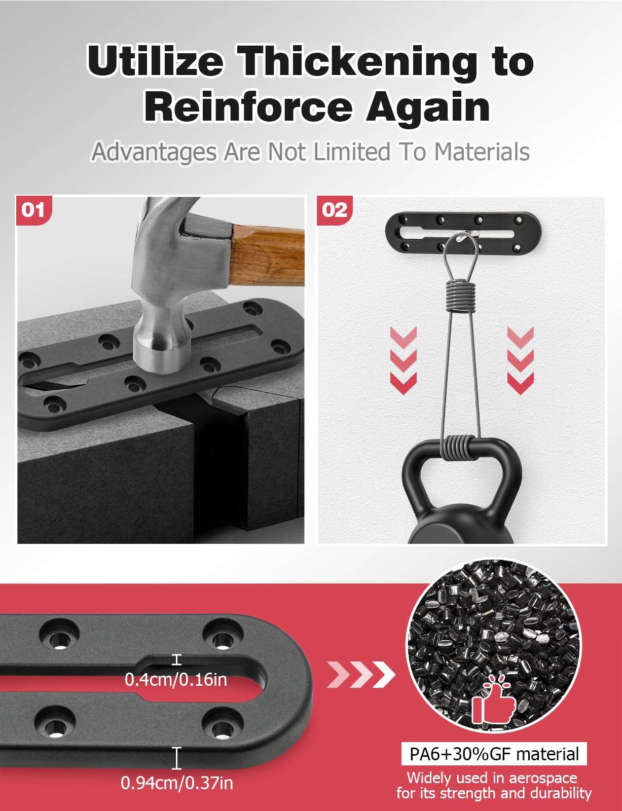 Mellbree Kayak Track, 7Inch Kayak Rail Mount Kayak Low Profile Track for Fishing Rod Holder, Fish Finder, Cup Holder, Anchor Cleats 2Pack 4