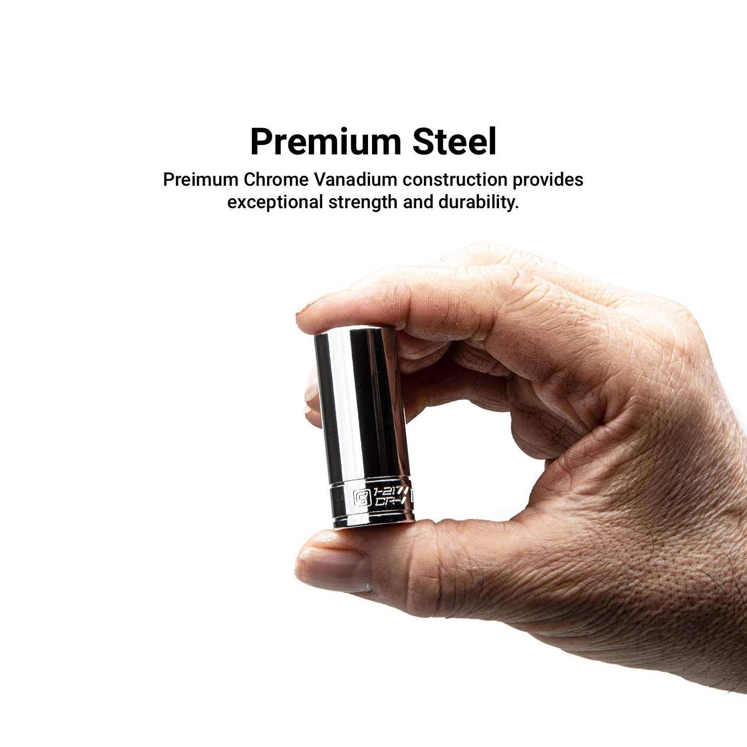 Capri Tools 3/8-Inch Shallow Socket, 1/4-Inch Drive, 6-Point, SAE 4