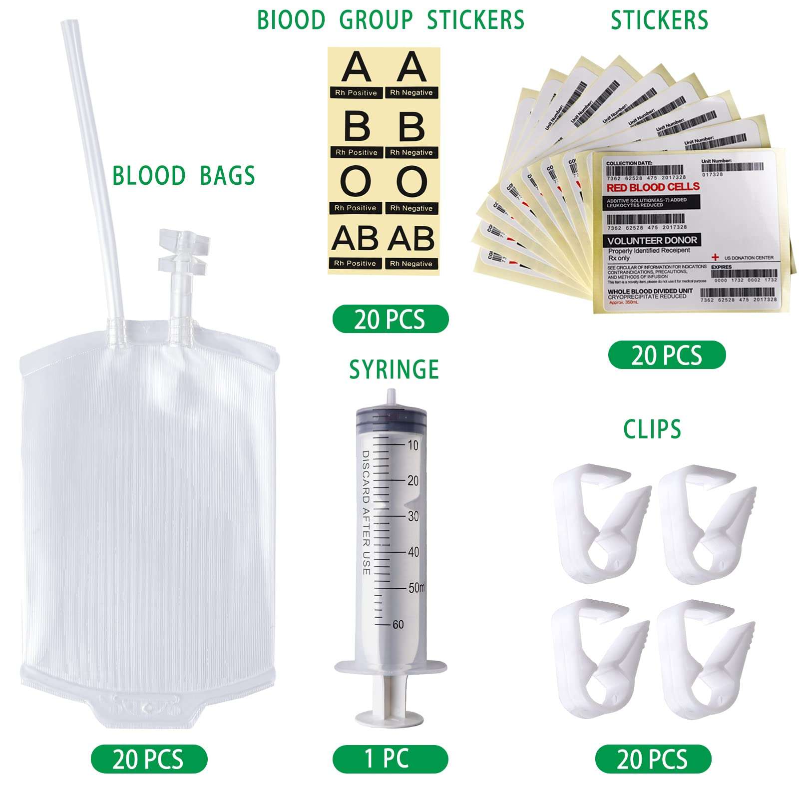 meowtastic Blood Bags for Drinks for Halloween Party Decorations, Reusable Halloween Blood Bag Drink Pouches with Syringe, IV Bags for Drinks, Vampire Nurse Graduation Decoration Supplies, Pack of 20 6