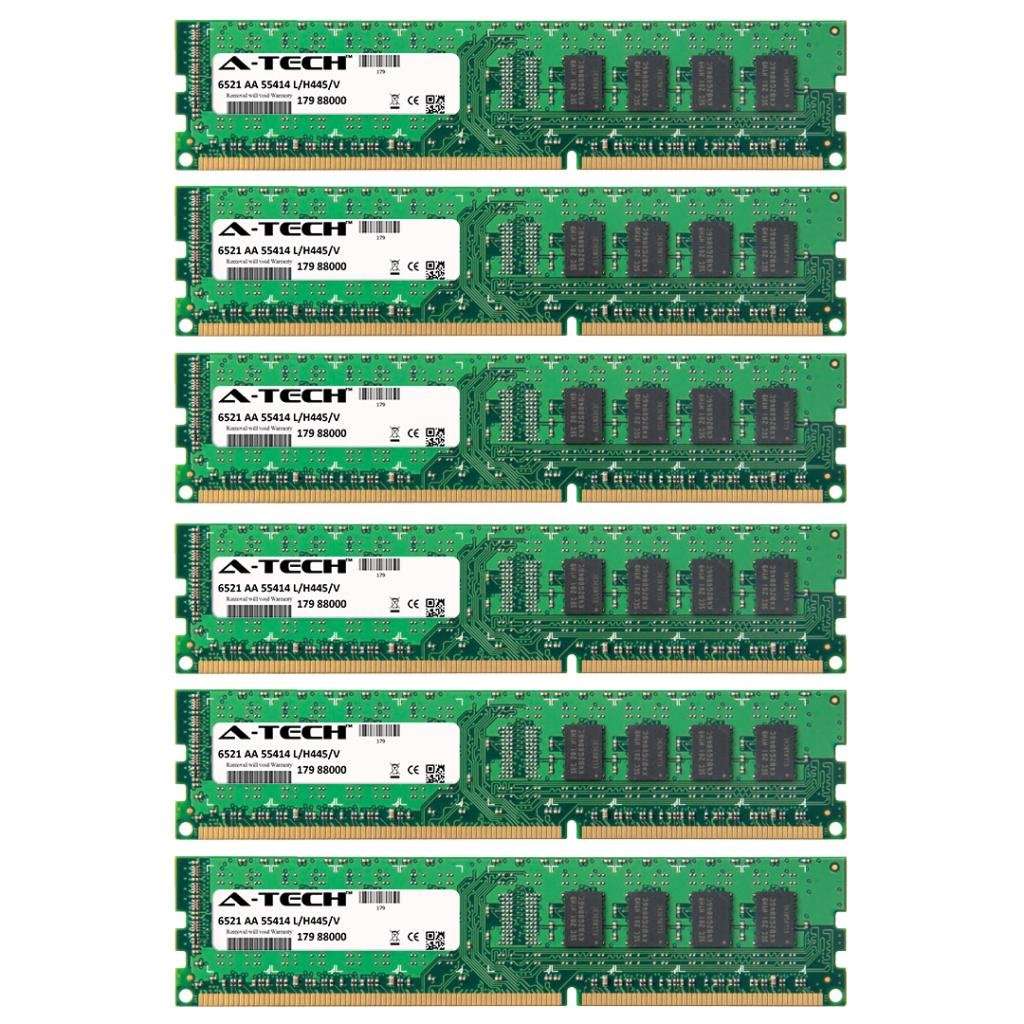 24GB KIT (6 x 4GB) for Jetway B Series BI-600. DIMM DDR3 Non-ECC PC3-10600 1333MHz RAM Memory. Genuine A-Tech Brand.