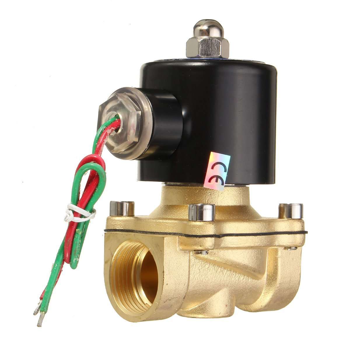 Supreme Control System 2W-200-20 Ac220V 3/4 Inch Brass Electric Solenoid Valve Water Air Fuels 1